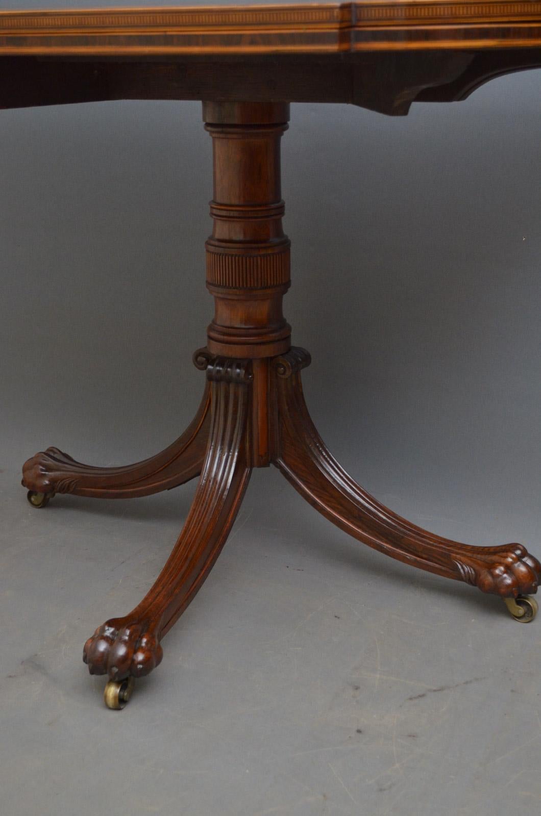 Exquisite Regency Rosewood Card Table 2