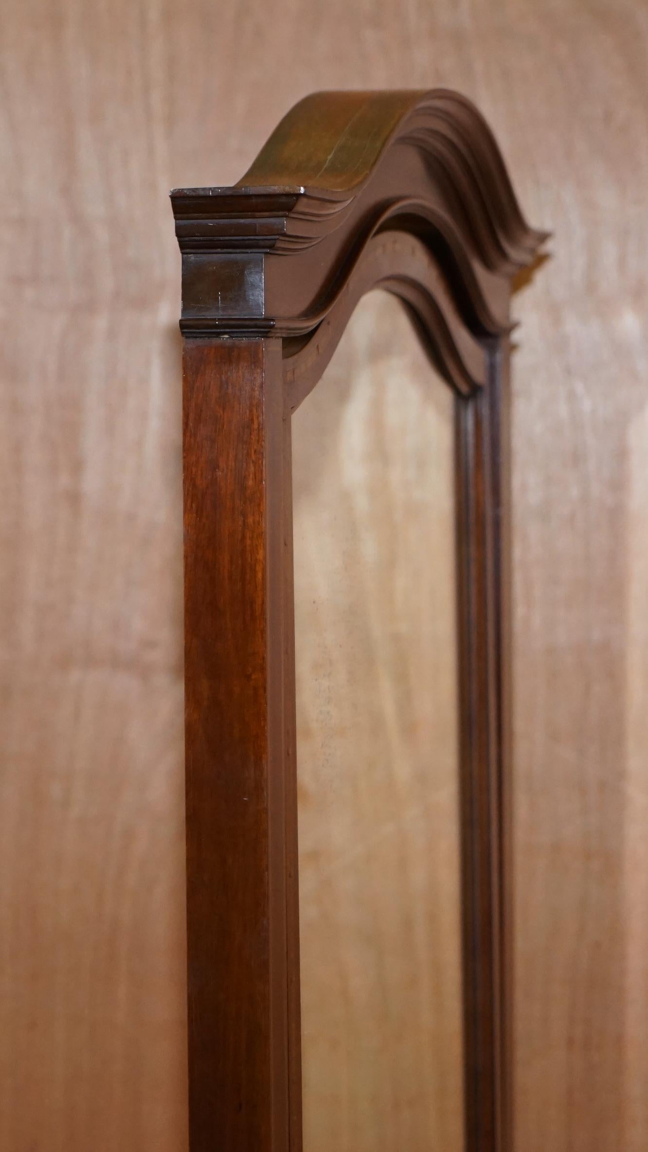 Exquisite Restored Howard & Son's Berners Street Walnut & Hardwood Cheval Mirror 10