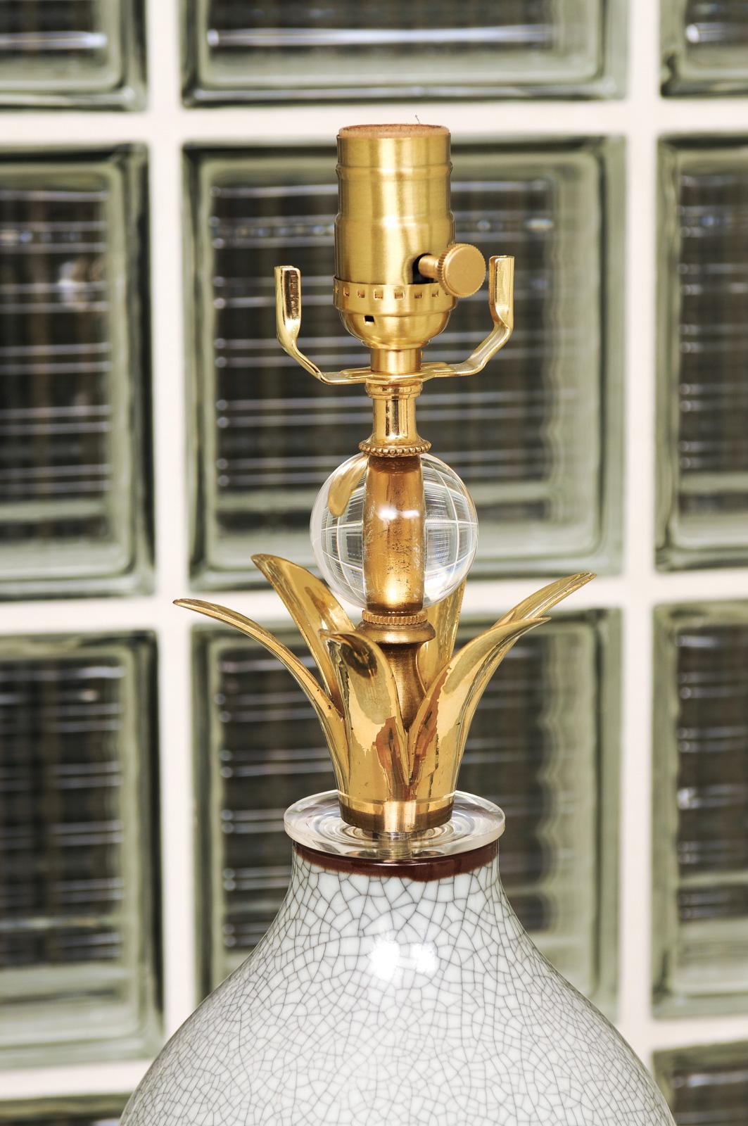 Exquisites restauriertes Paar Kalebassenlampen von Marbro, Italien, um 1960 im Angebot 4