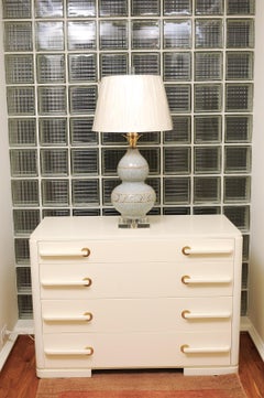 Exquisites restauriertes Paar Kalebassenlampen von Marbro, Italien, um 1960