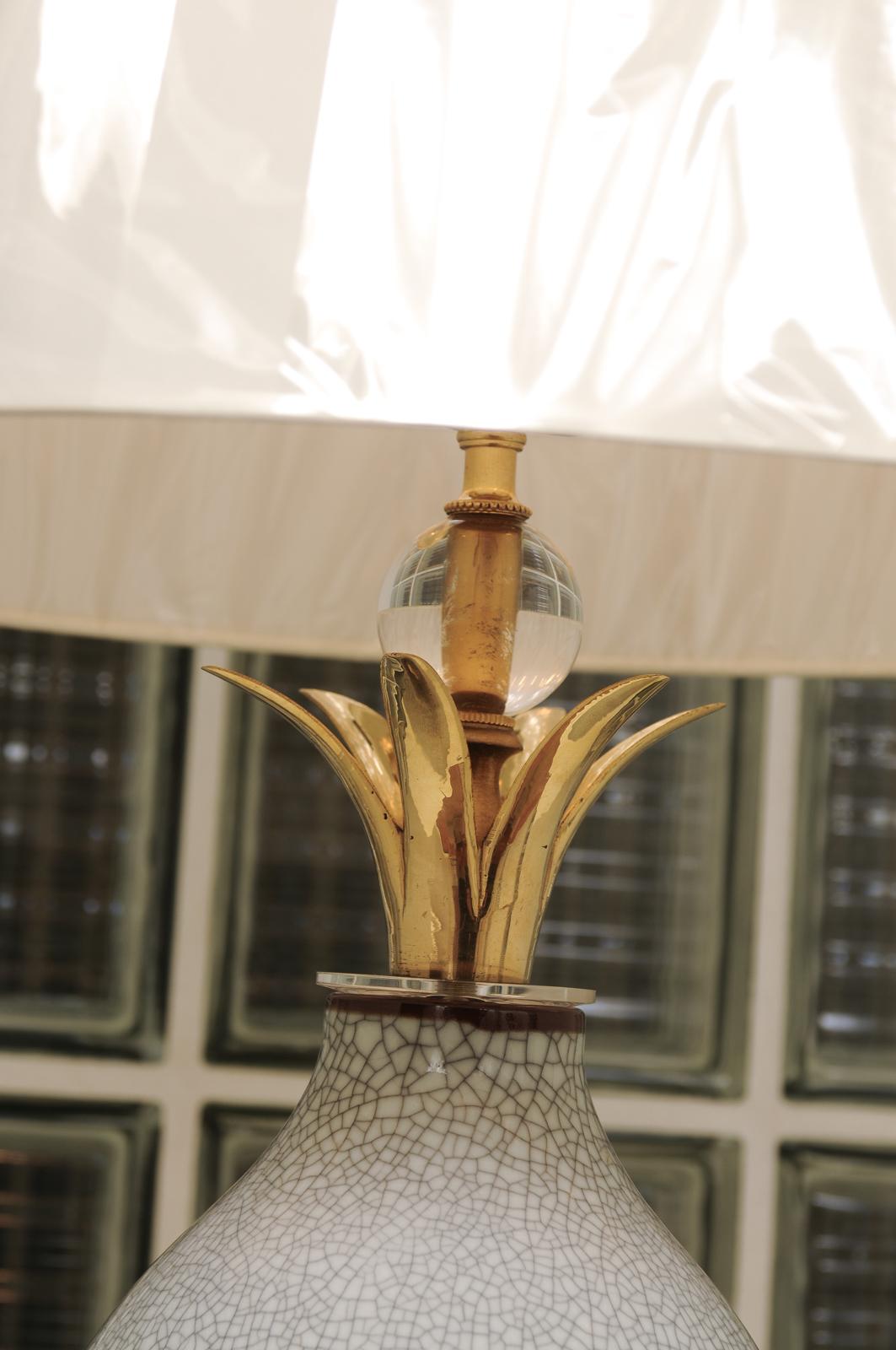 Exquisites restauriertes Paar Kalebassenlampen von Marbro, Italien, um 1960 (Mitte des 20. Jahrhunderts) im Angebot