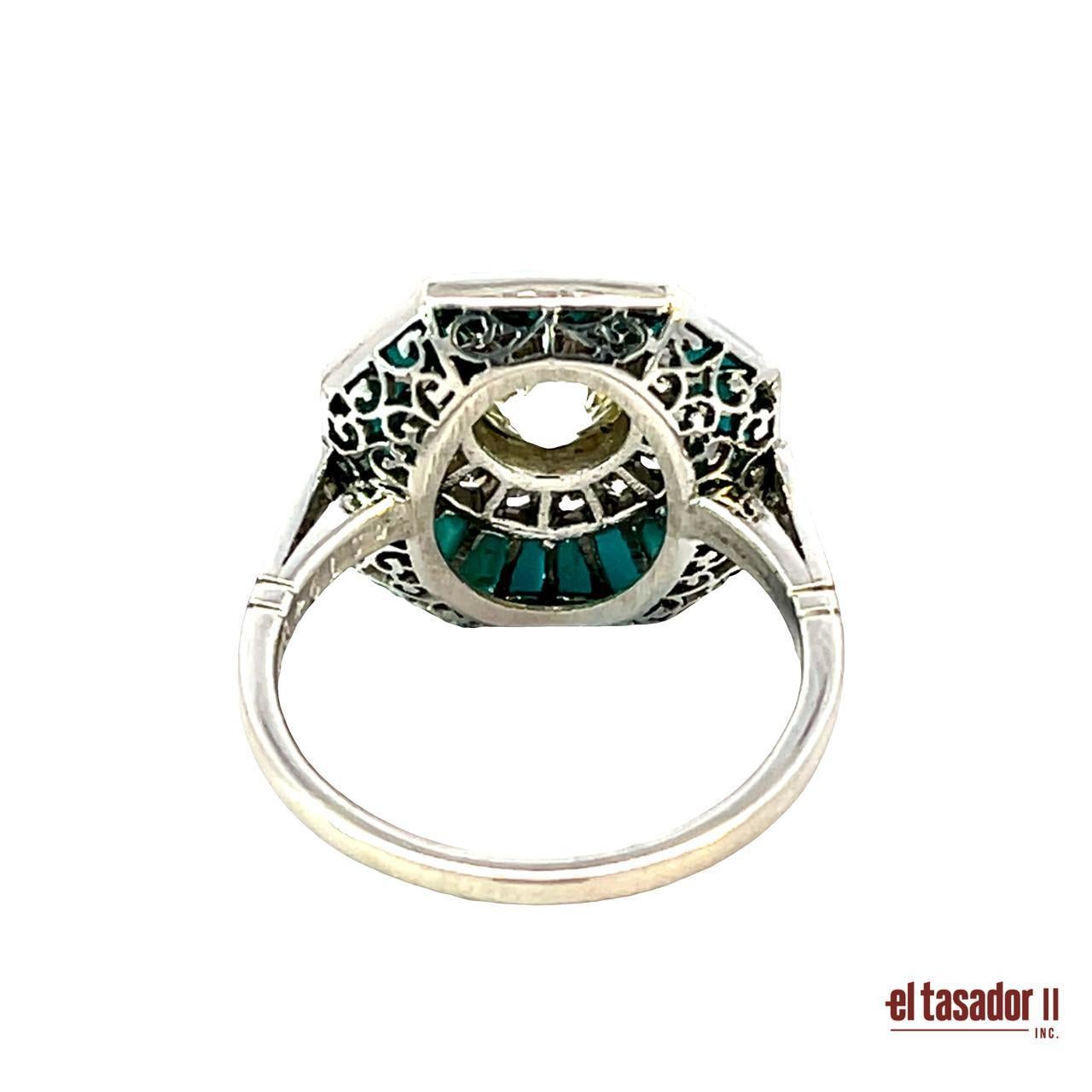 Taille brillant Bague exquise en platine 6,5 g avec un diamant taille brillant de 0,79 ct en vente