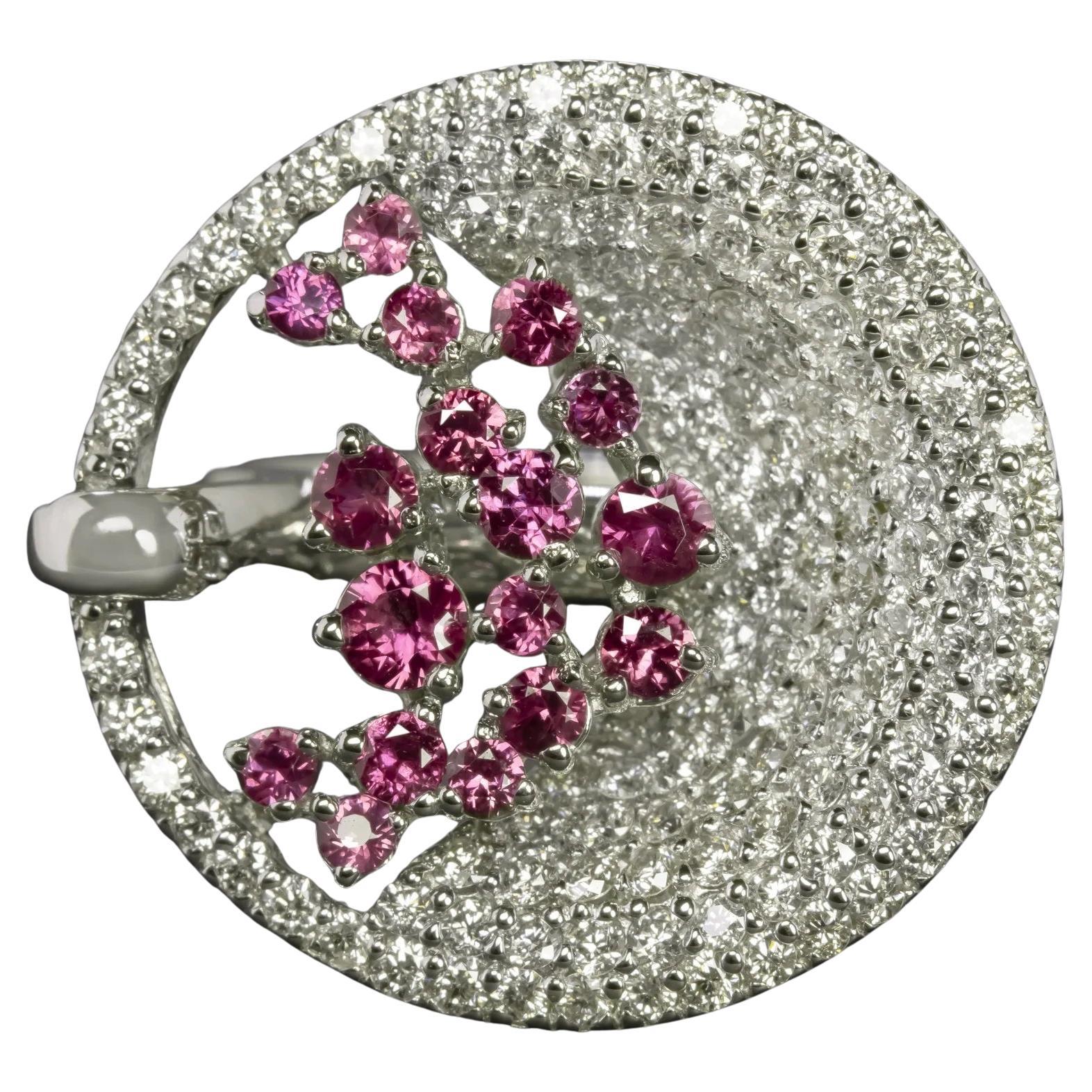 Exquisite Ruby and Diamond Cocktail Ring