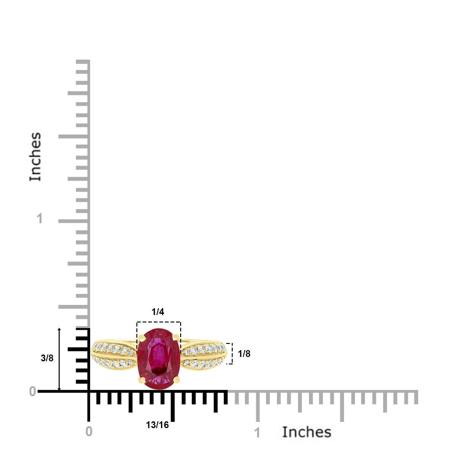 Women's Exquisite Ruby and Diamond Ring For Sale