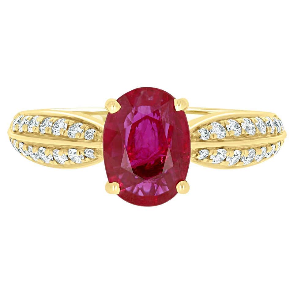 Antique Ruby Solitaire Rings - 561 For Sale at 1stDibs | solitaire ruby ...