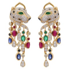 Sapphire Chandelier Earrings