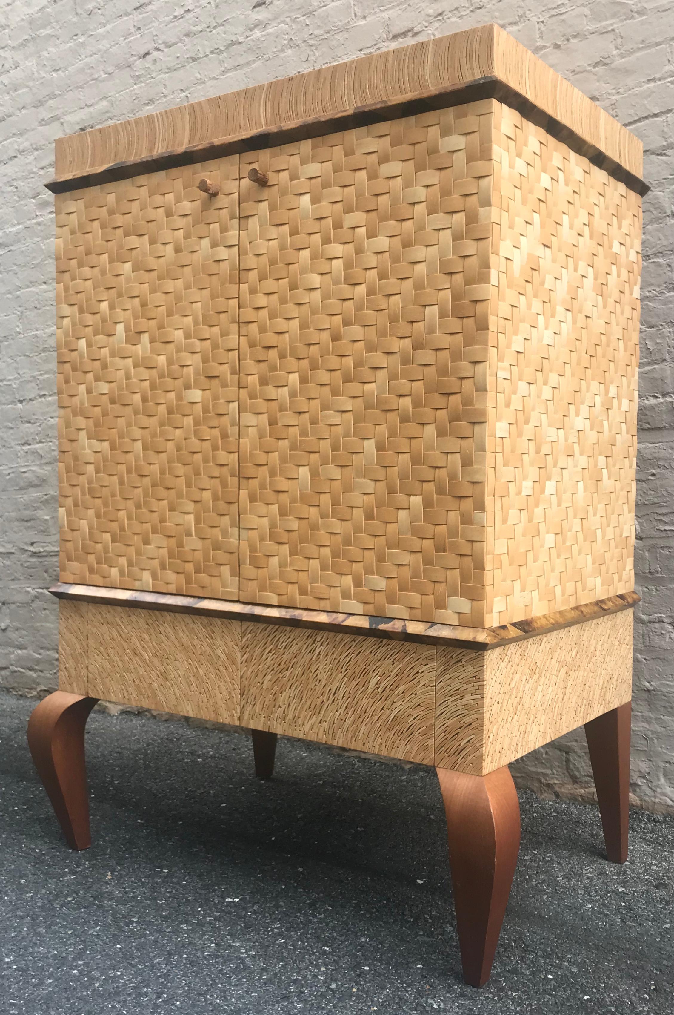 French Exquisite Organic Modern Cabinet, circa 1990 For Sale