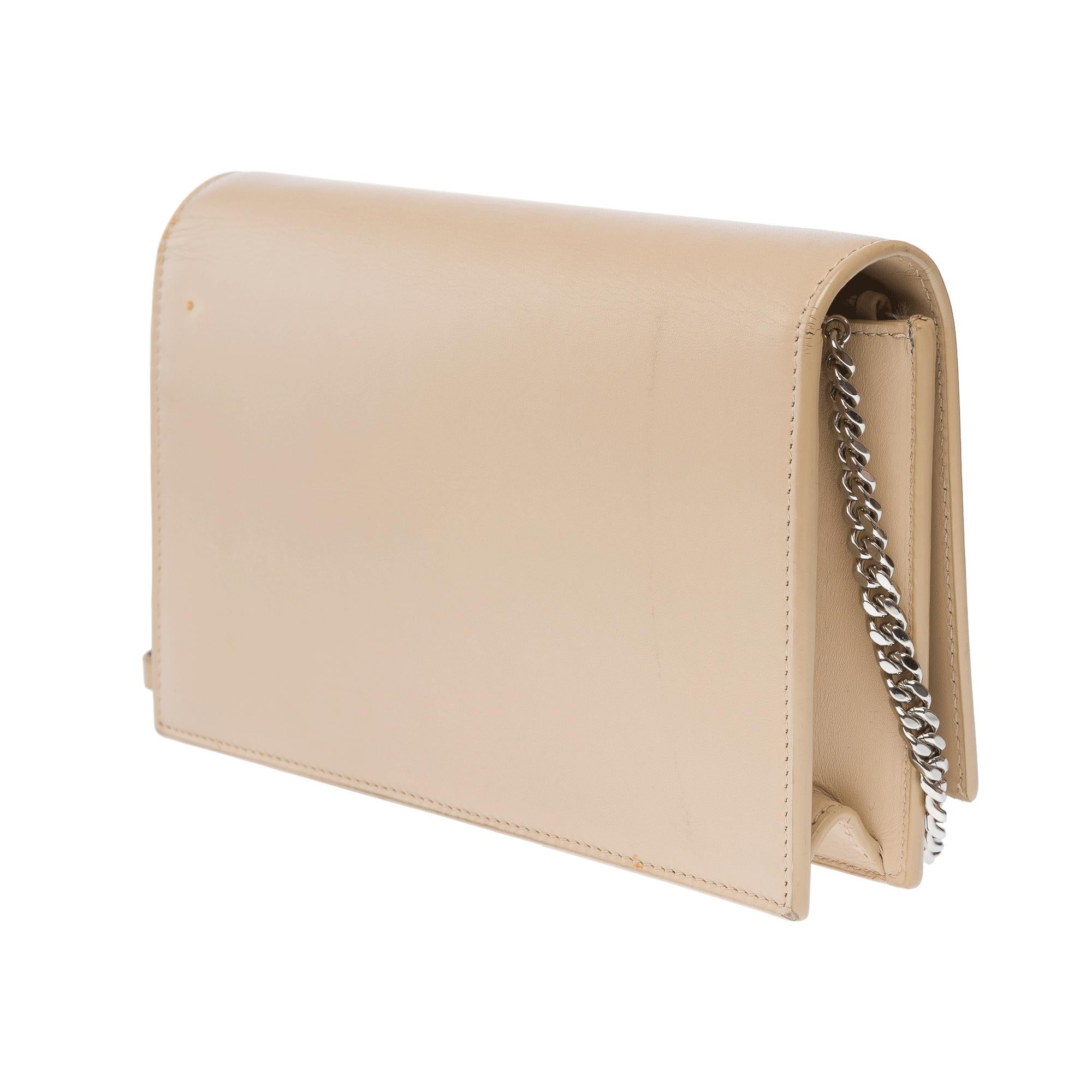Exquisite Saint Laurent Kate Tassel shoulder bag in beige leather, PHW For Sale 1
