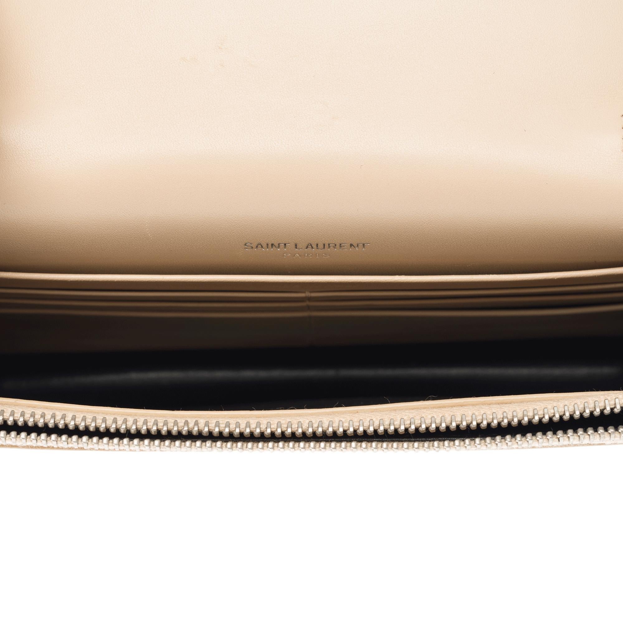 Exquisite Saint Laurent Kate Tassel shoulder bag in beige leather, PHW For Sale 3