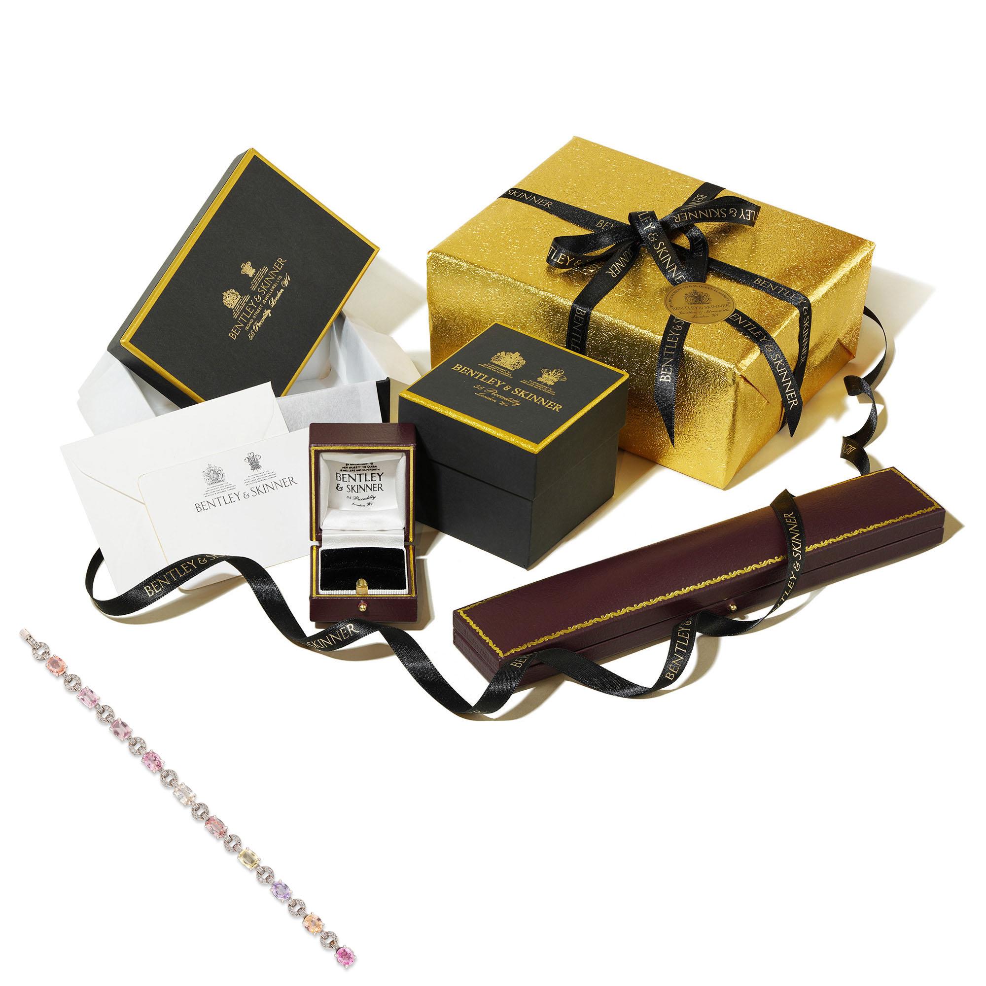 Exquisites Saphir- und Diamantarmband für Damen oder Herren im Angebot