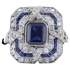 Exquisite Sapphire and Diamond Ring