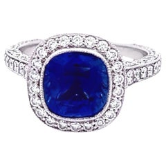 Exquisite Sapphire & Diamond Stunner Ring