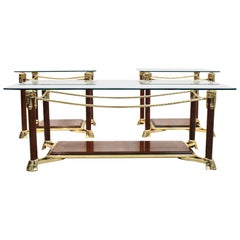 Retro Exquisite Set Hollywood Regency Side or Coffee Tables