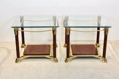 Exquisite Set Hollywood Regency Side Tables