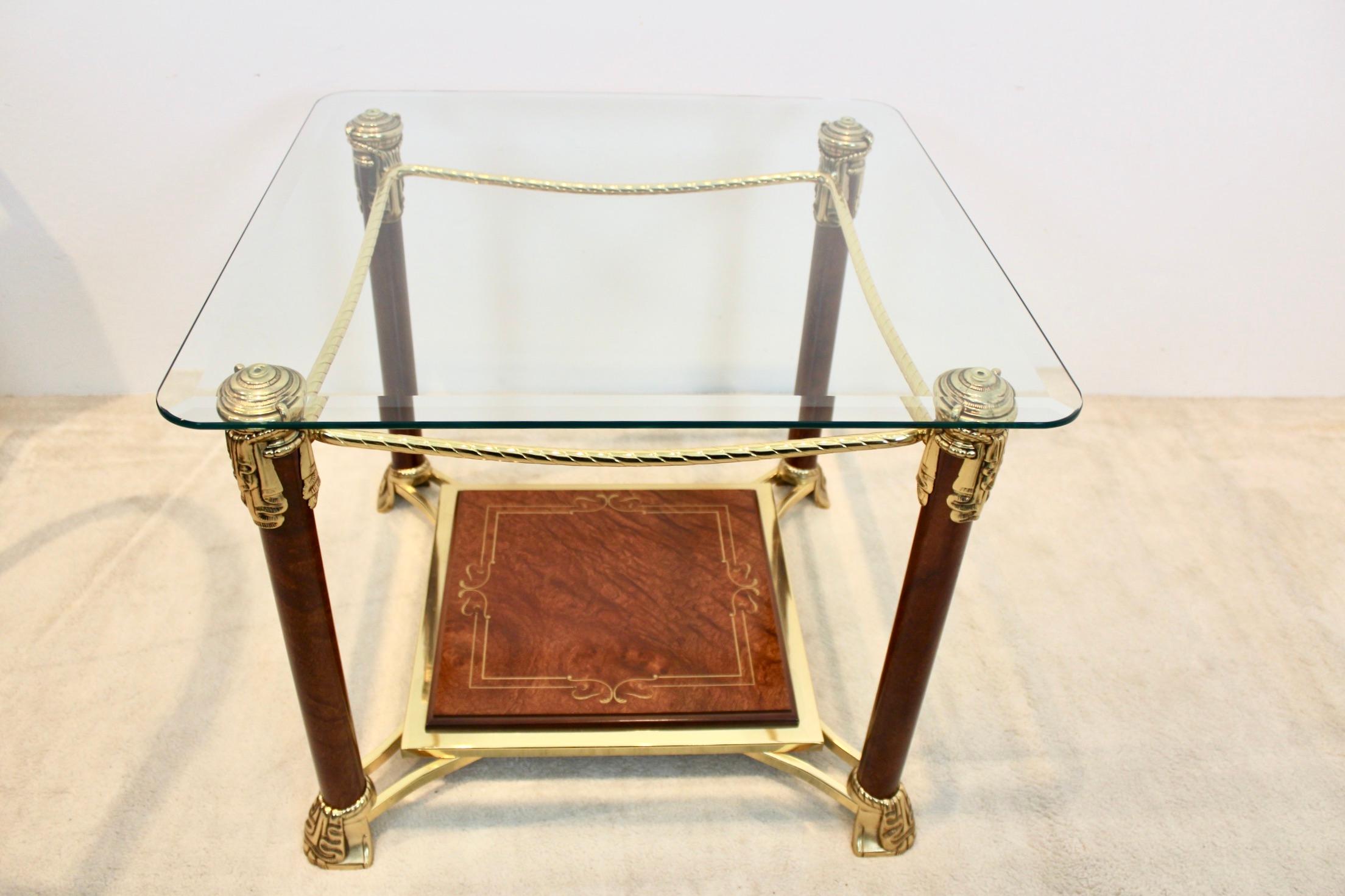 French Exquisite Set Hollywood Regency Side Tables For Sale