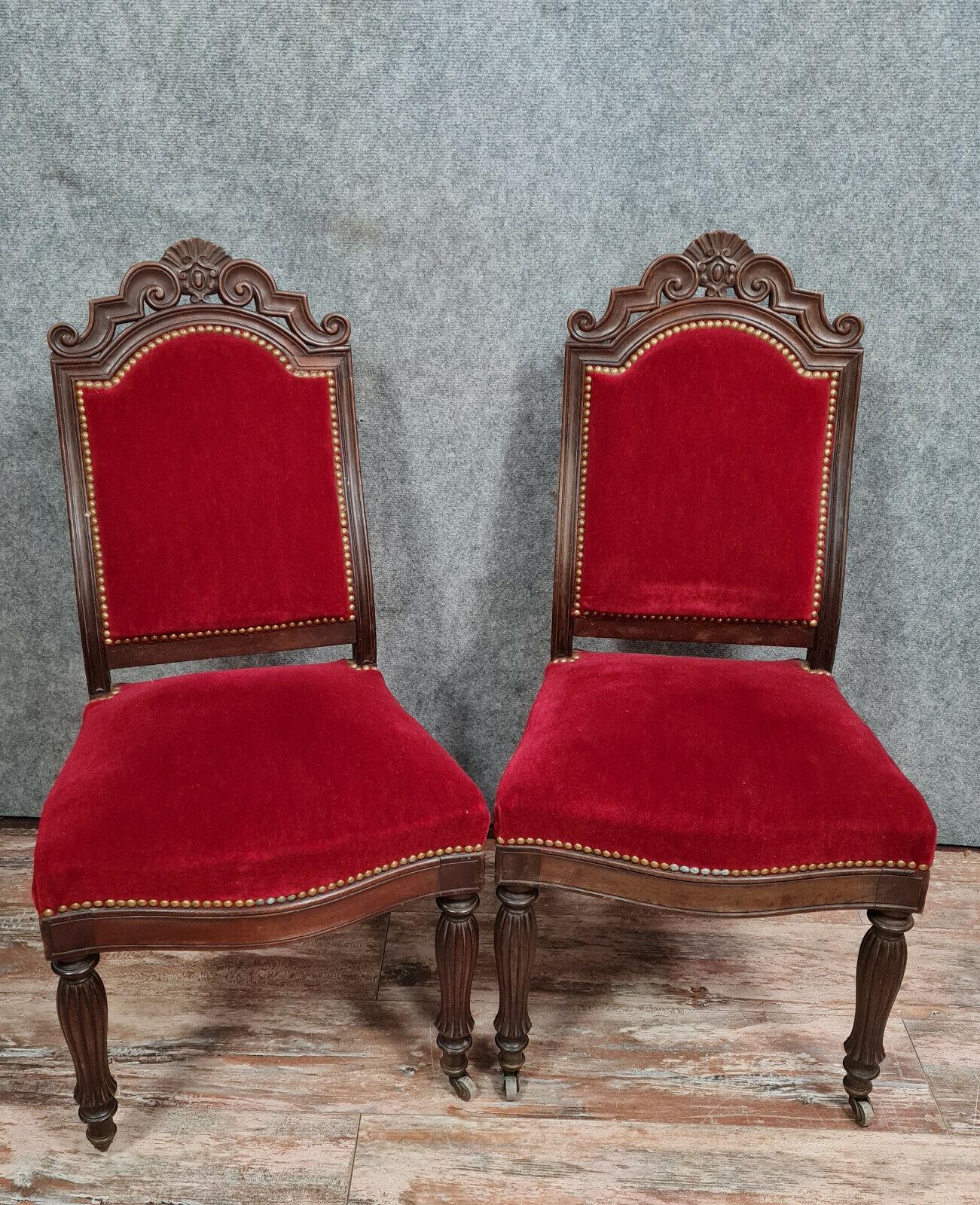 Exquisite Set of 4 Restauration Period Mahogany Chairs, circa 1820 -1X32 For Sale 5