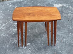 Exquisite set of Danish 1960´s teak nesting tables