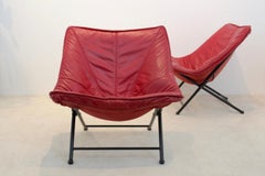 Exquisite Set of Molinari Foldable Easy Chairs Designed by Teun van Zanten 1970s
