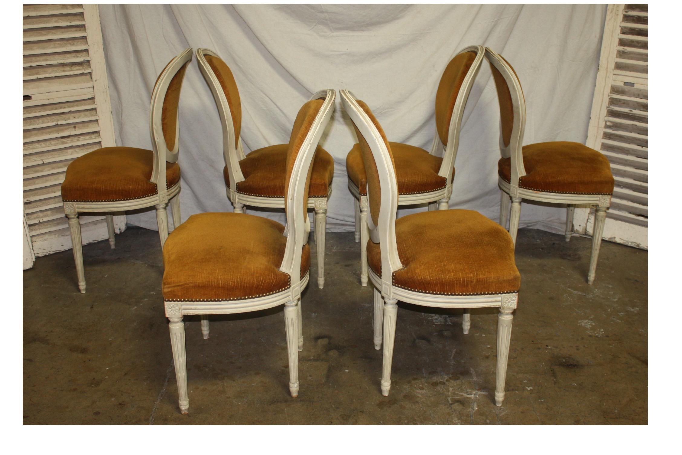 20th Century Exquisite Set of Six Louis XVI French Chairs