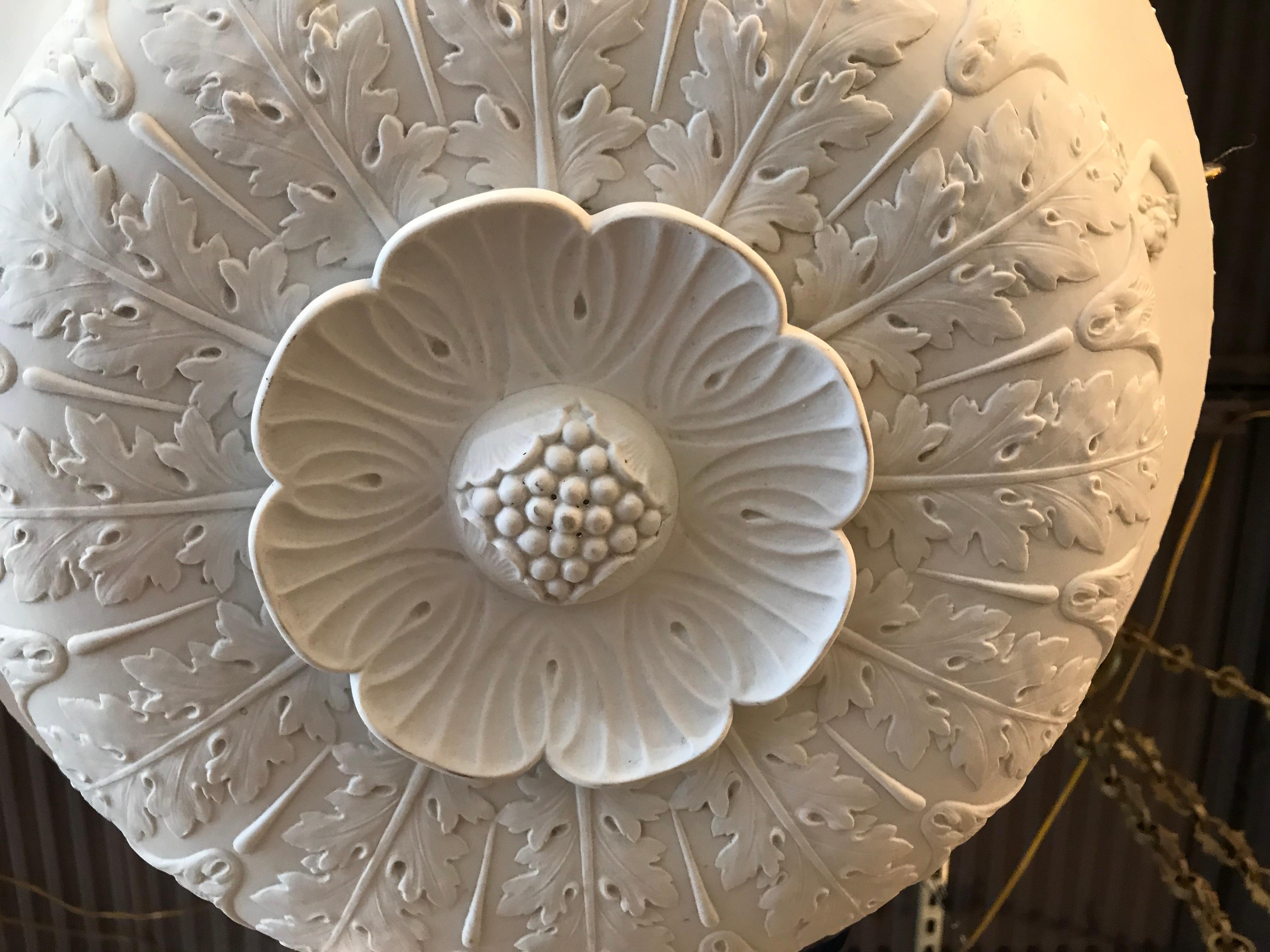 Début du 20ème siècle Magnifique plafonnier en porcelaine de Sèvres en vente