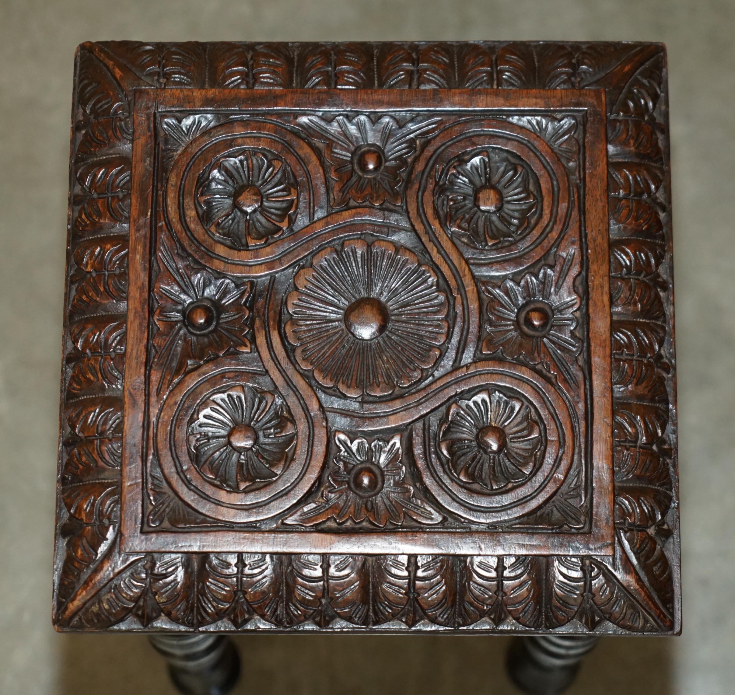 English EXQUISITE SiDE TABLE MADE FROM THE TIMBER OF HMS FOUDROYANT NELSONS FLAGSHIP For Sale