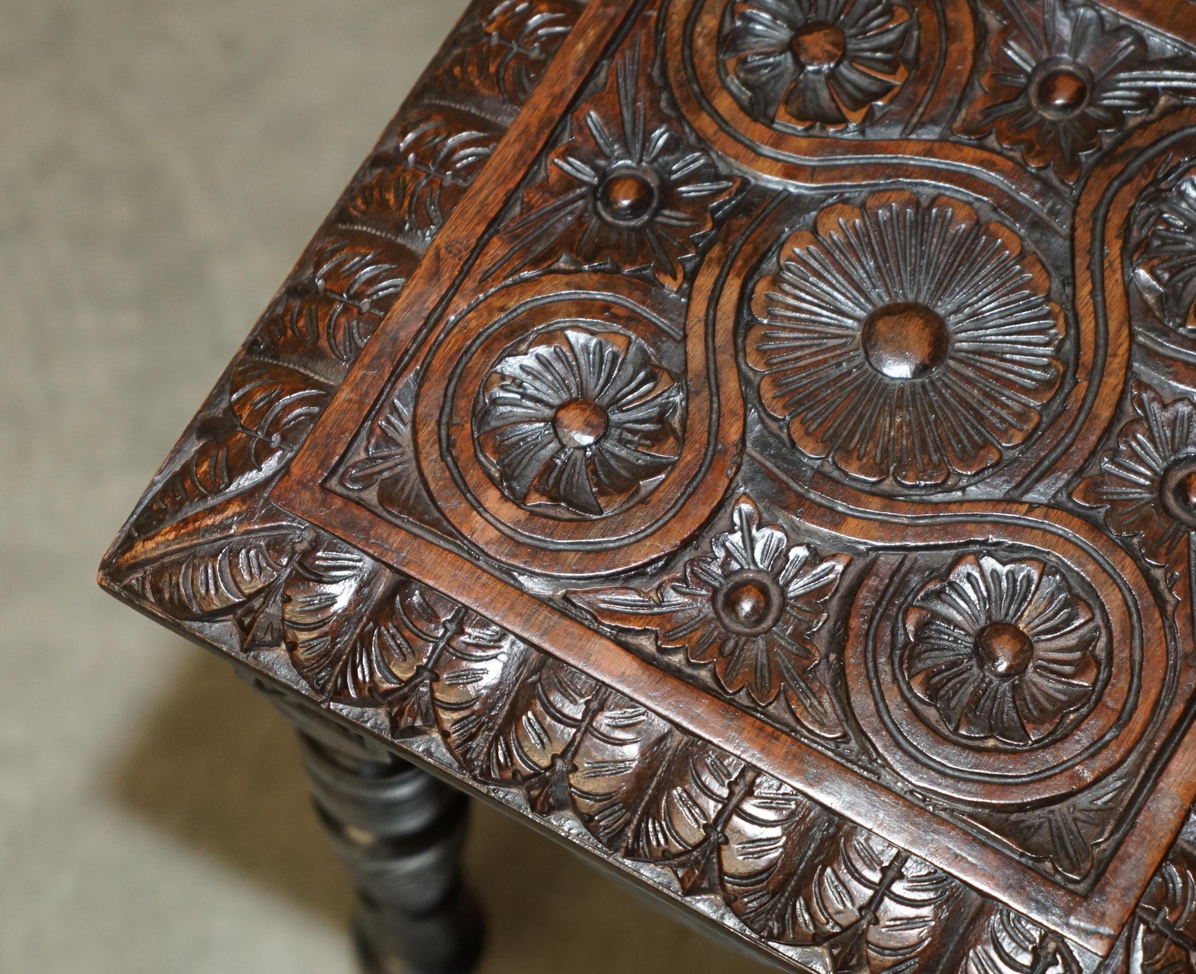 Hand-Crafted EXQUISITE SiDE TABLE MADE FROM THE TIMBER OF HMS FOUDROYANT NELSONS FLAGSHIP For Sale