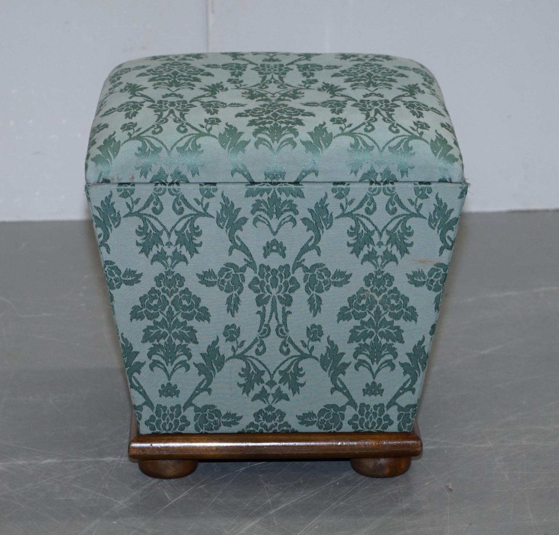 We are delighted to offer for sale this lovely ottoman footstool with oak frame and silk embroidered upholstery 

This is without question the most iconic, fine furniture, high Victorian stool design ever made. It just screams country house