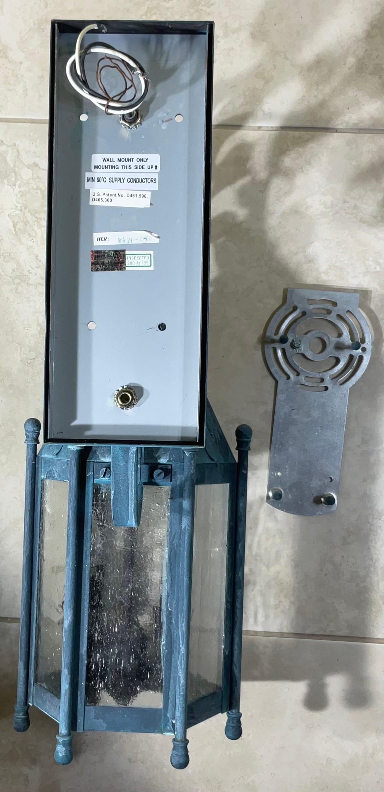 Exquisite Single Iron Wall Lantern - A Timeless Architectural Accent For Sale 2