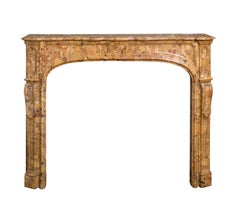 Exquisite Small 18th Century Original French Antique Marble Fireplace Surround