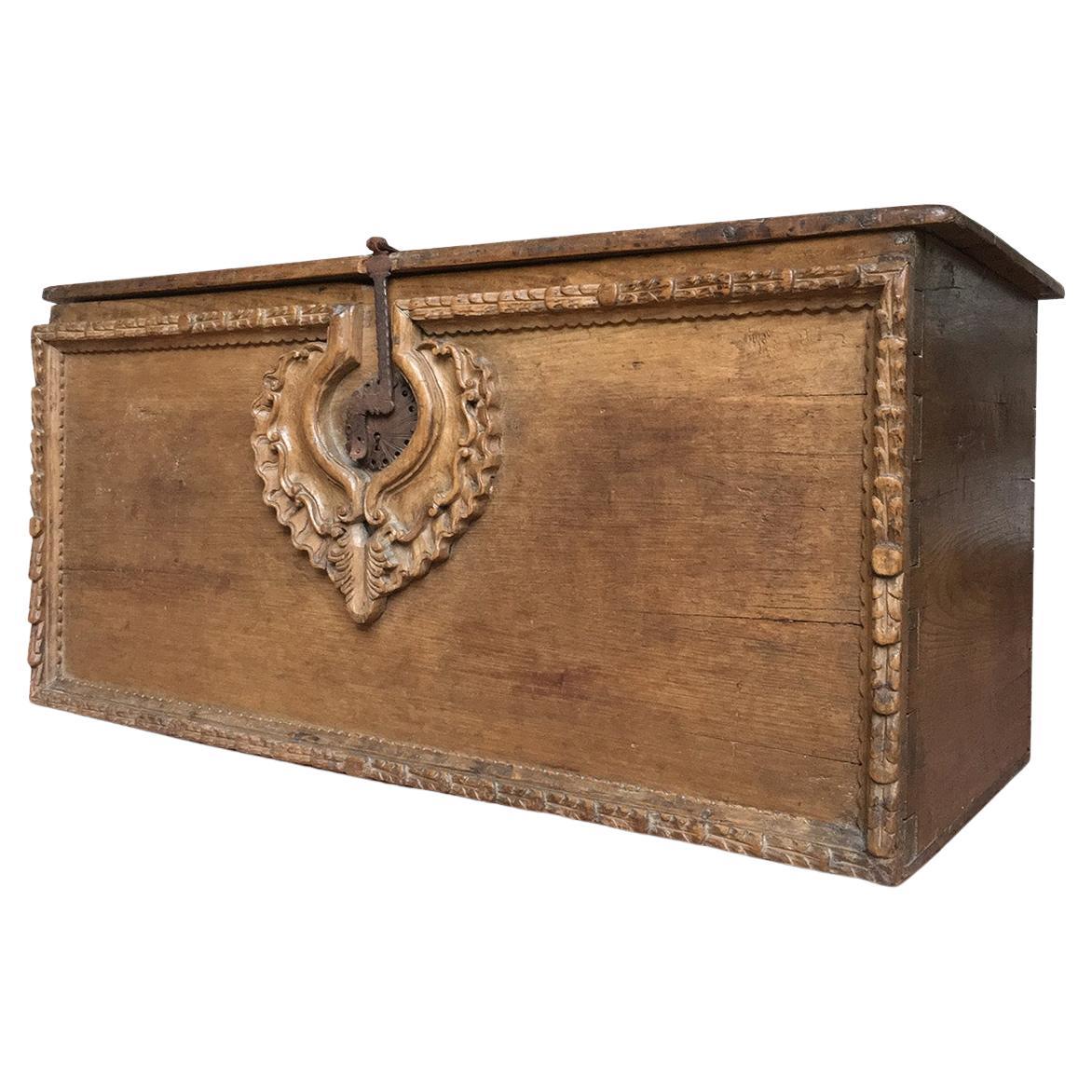 Exquisite Spanish Colonial Cuzco chest  Early 18th century