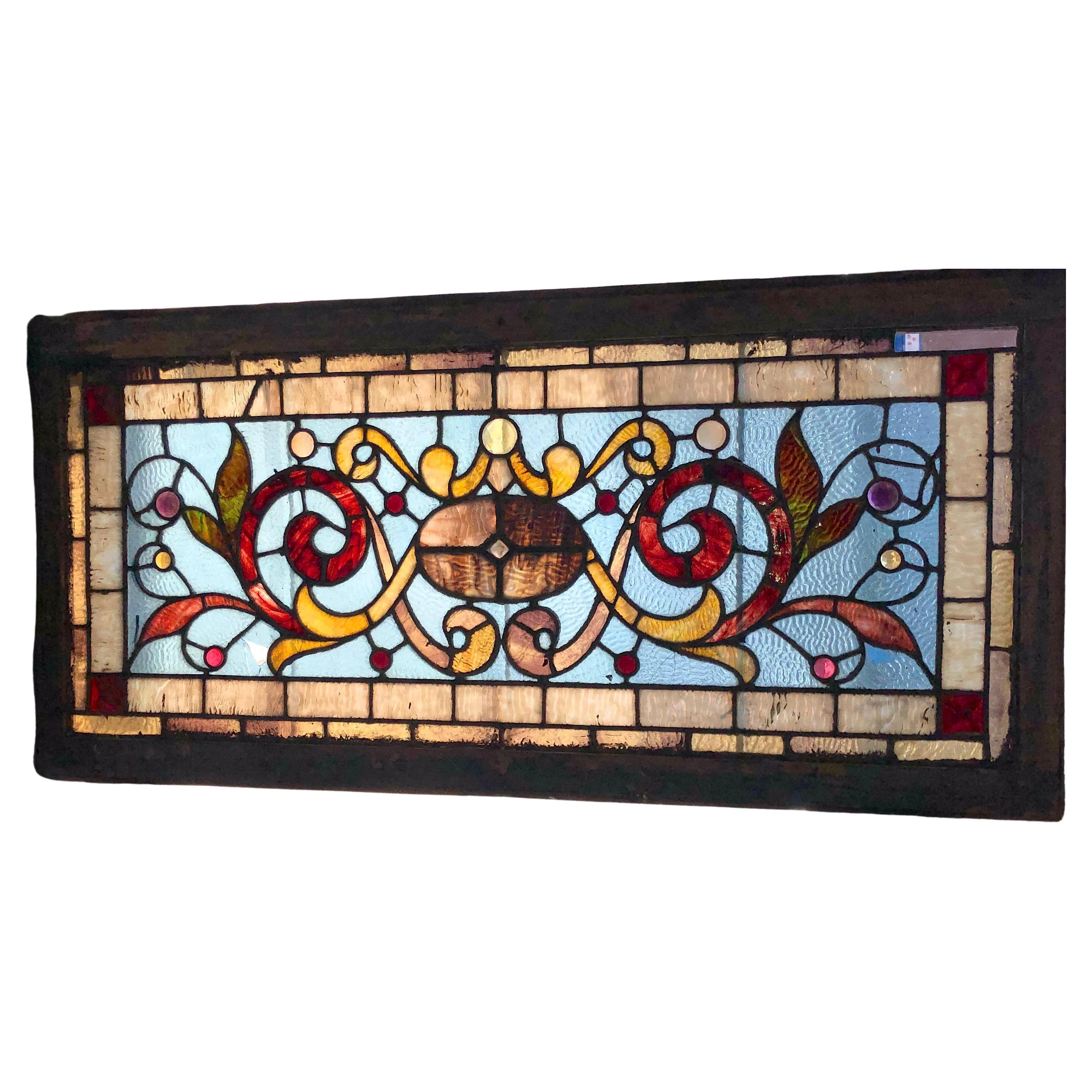 Magnifique transparateur en verre teinté 51" x 25" en vente