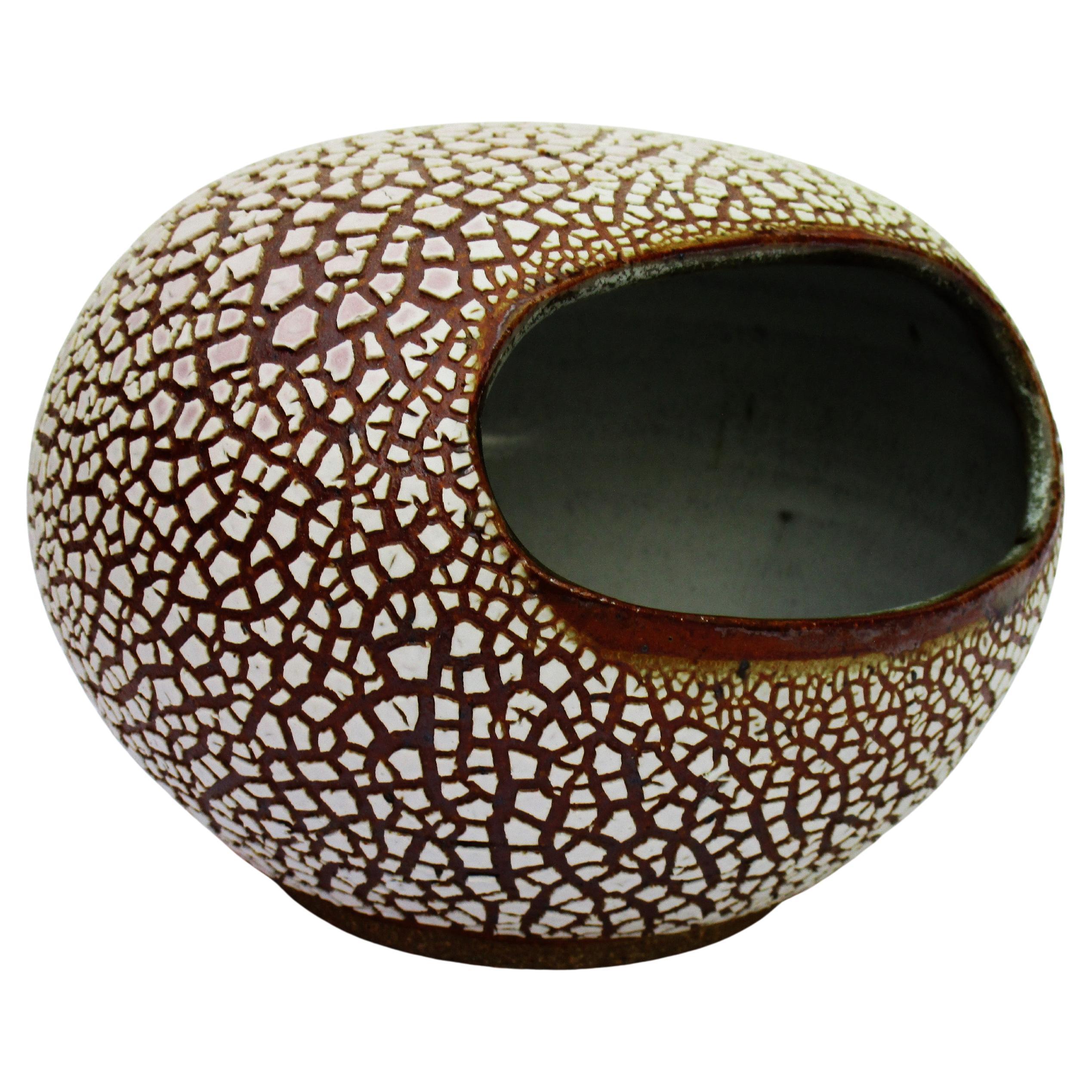 Organique Vase et cuillère en céramique du Studio A en forme de nacelle