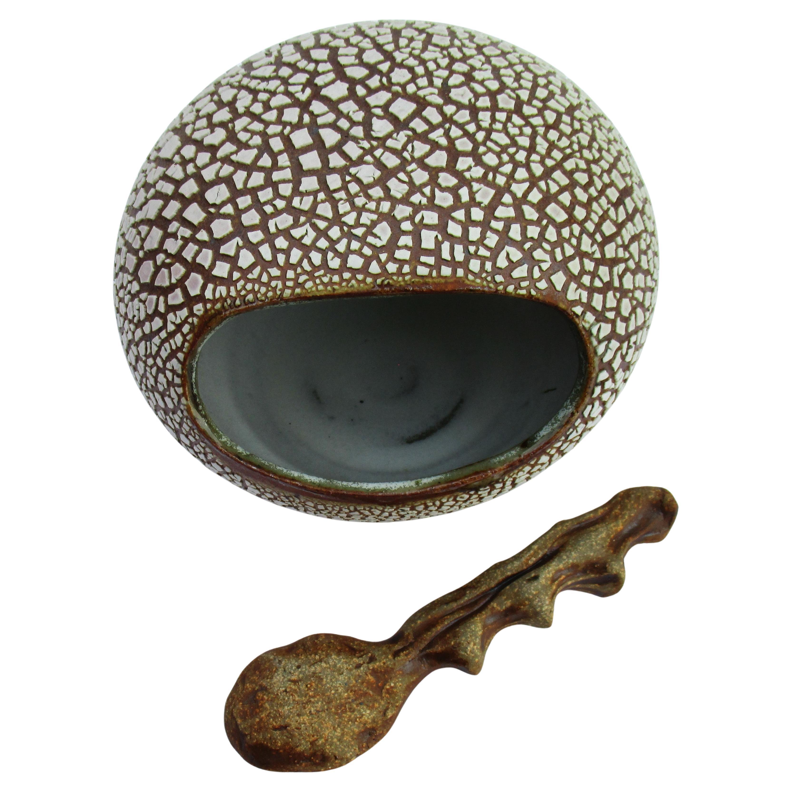 Céramique Vase et cuillère en céramique du Studio A en forme de nacelle