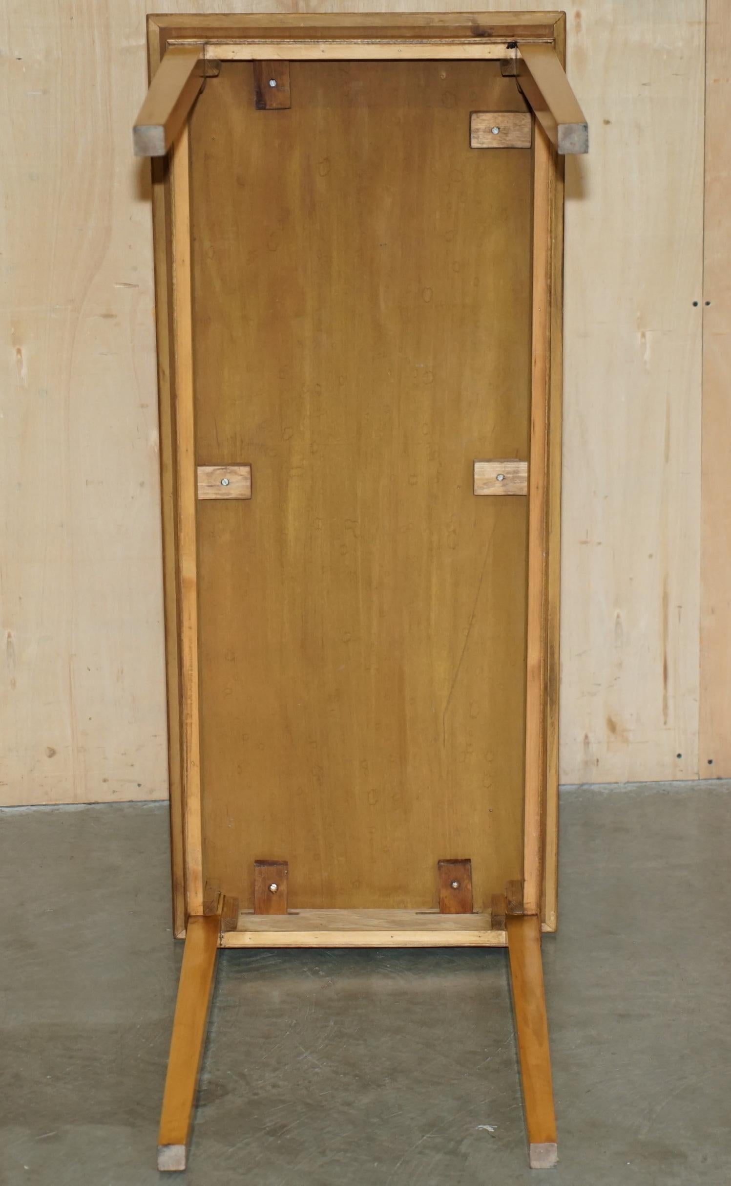 OTTIMO TAVOLO A CONSOLE IN LEGNO OYSTER LABURNUM SUPER DECORATIVO CIRCA 1920 in vendita 7