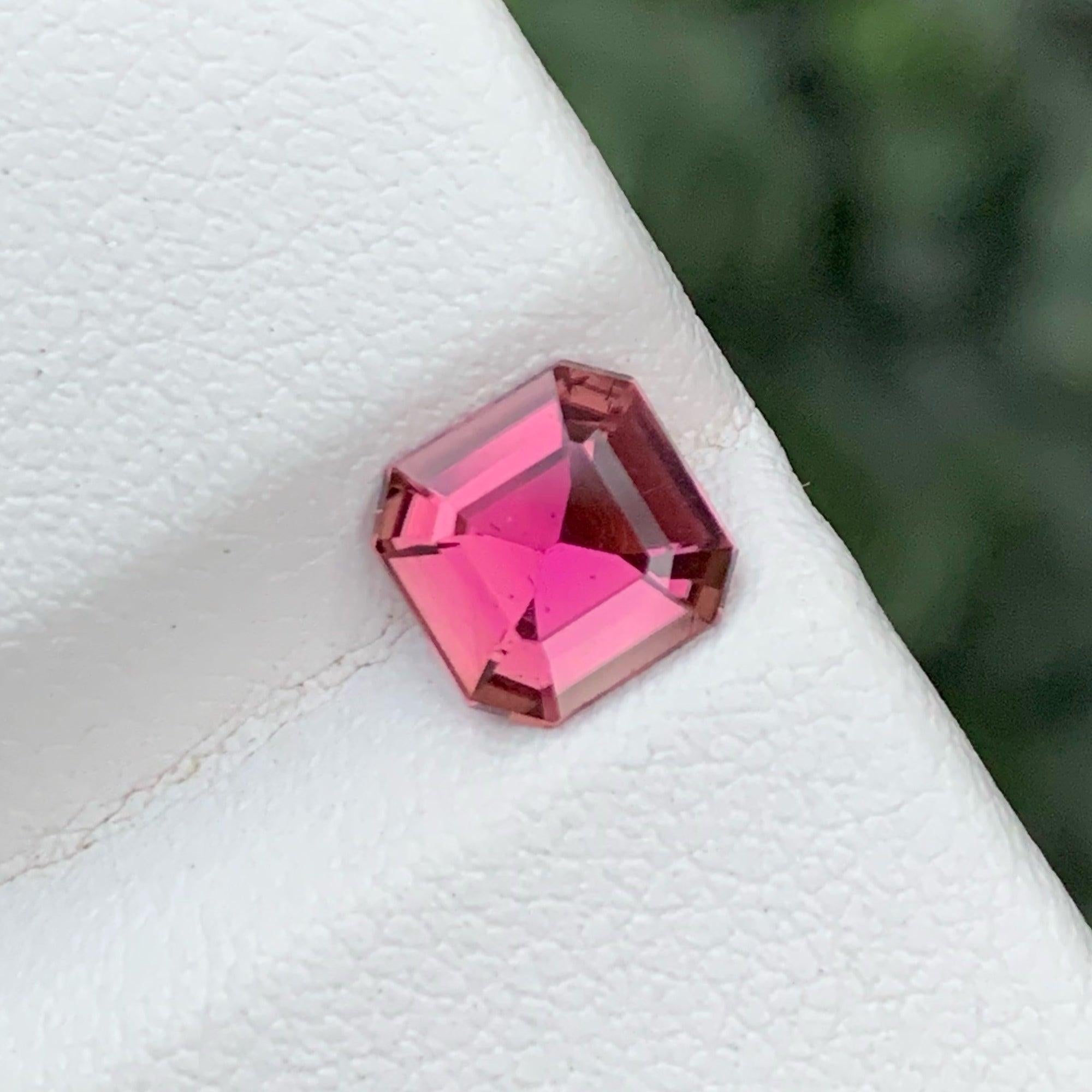 Exquisite Sweet Pink Natural Tourmaline of 1.30 carats from Afghanistan has a wonderful cut in a Octagon shape, incredible Pink Color. Great brilliance. This gem is Eye Clean Clarity.

Product Information
GEMSTONE TYPE:	Exquisite Sweet Pink Natural