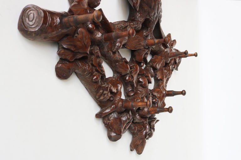 Eagle Hat Rack Exquisite Swiss Black Forest ''Eagle'' 19th Century Coat Rack / Hat ...