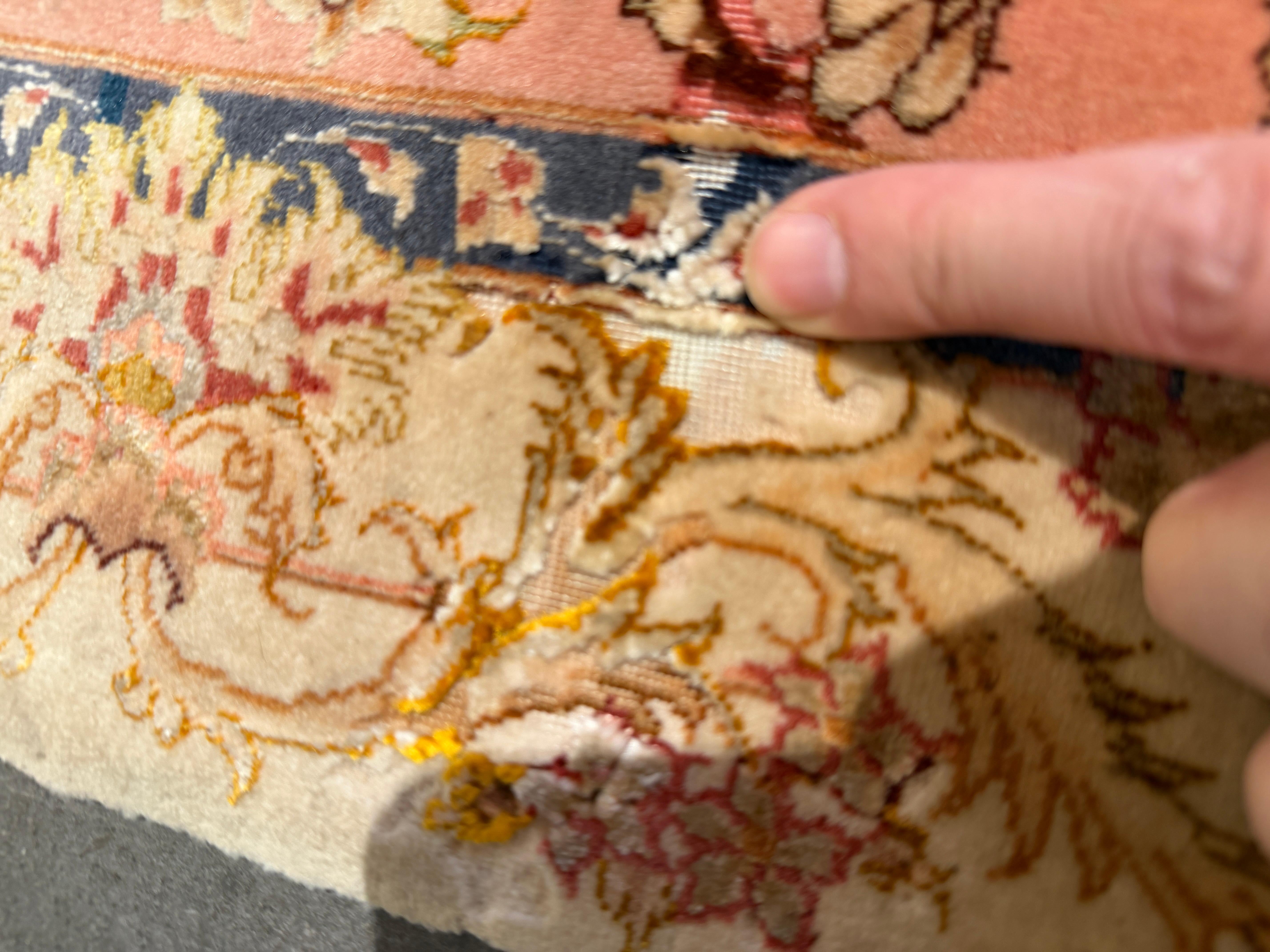 Tapis de Tabriz exquis - Soie sur laine, finement noué avec une élégante palette de couleurs pastel en vente 6