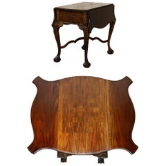 EXQUISITE THOMAS CHIPPENDALE  Style CLAW & BALL FEET EXTENDiNG CHESS BOARD TABLE