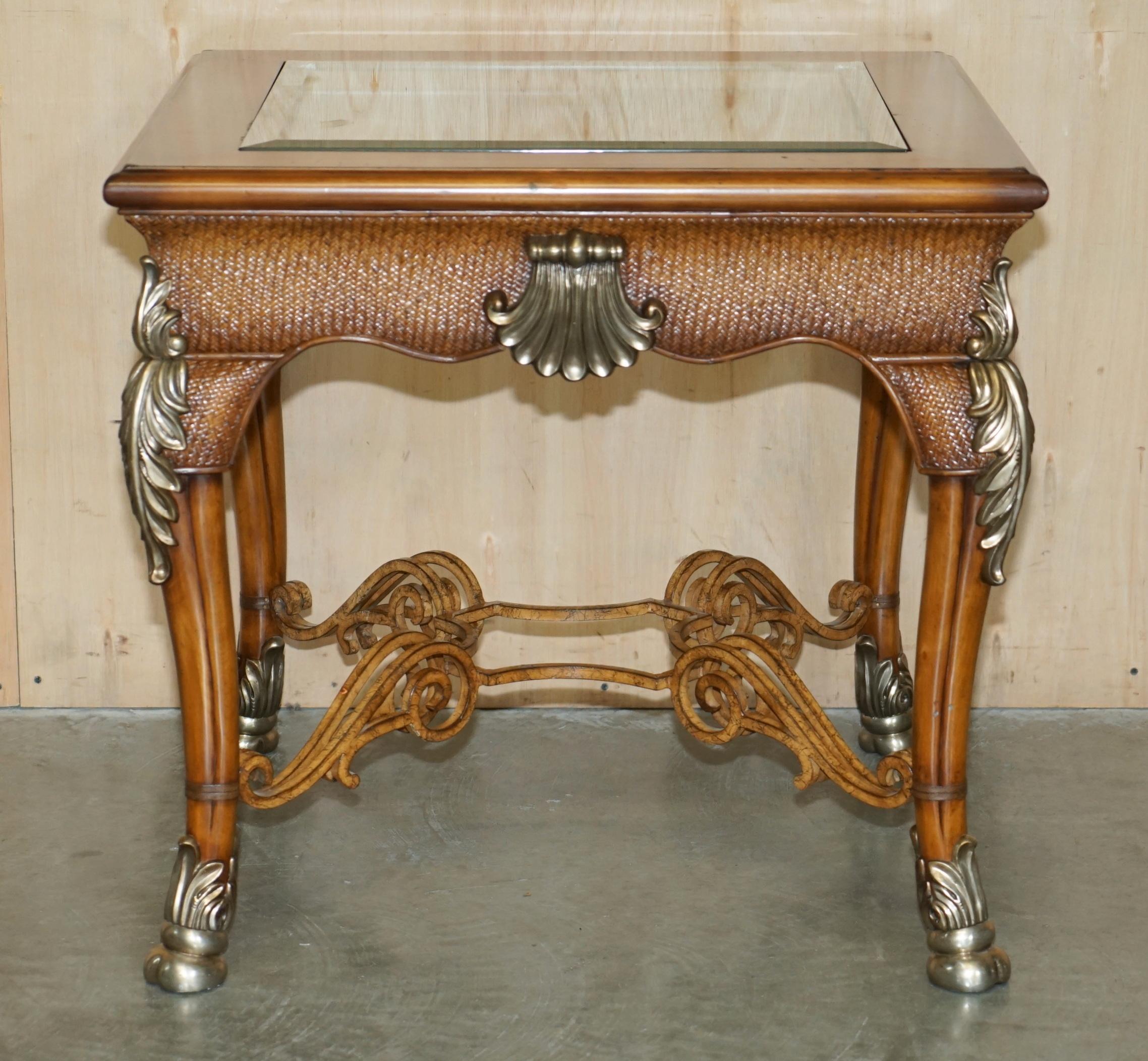 EXQUISITE THOMASVILLE SAFARI COLLECTION OCCASIONAL CENTRE OR LARGE SIDE TABLe For Sale 12