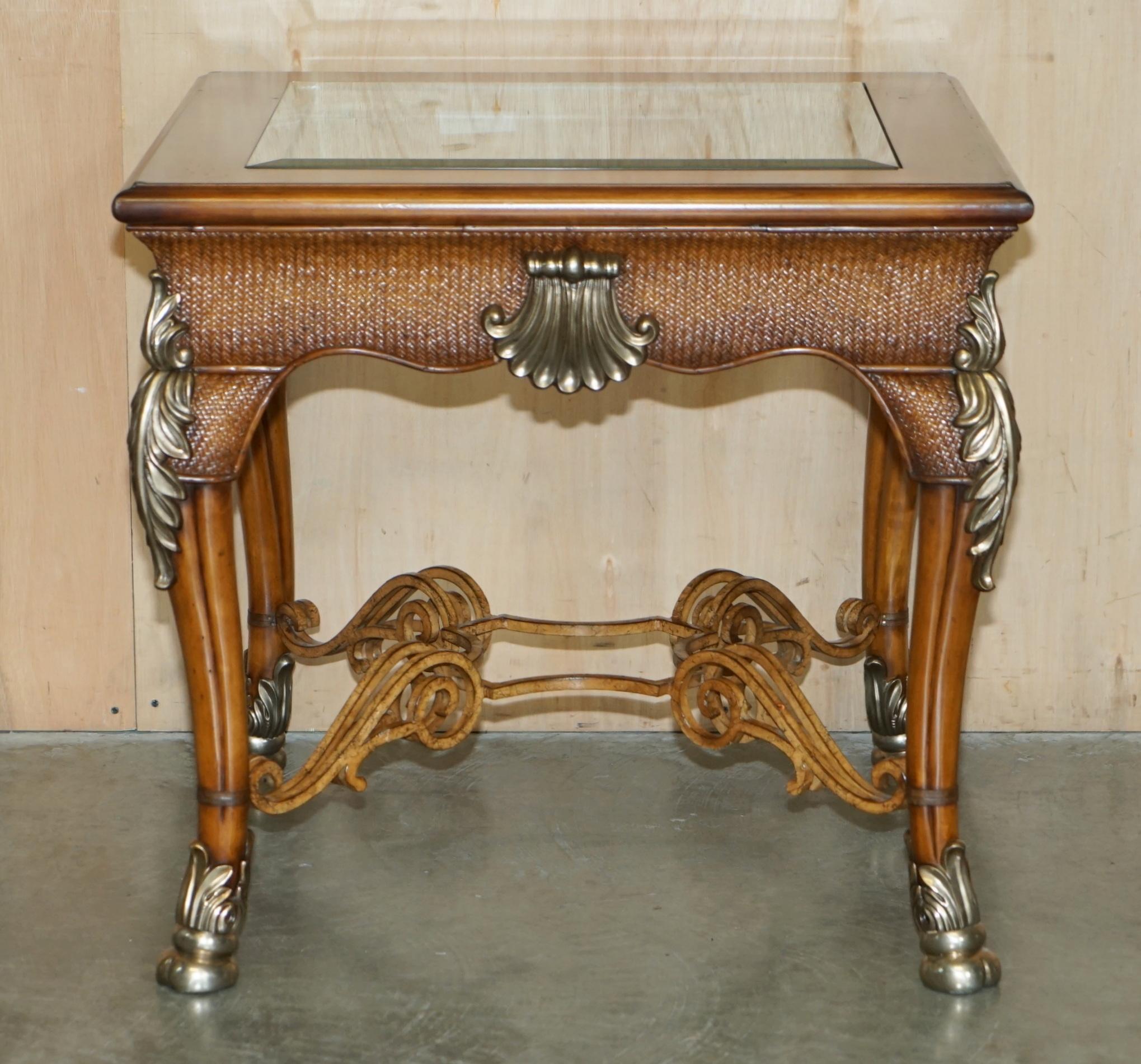 EXQUISITE THOMASVILLE SAFARI COLLECTION OCCASIONAL CENTRE OR LARGE SIDE TABLe For Sale 13