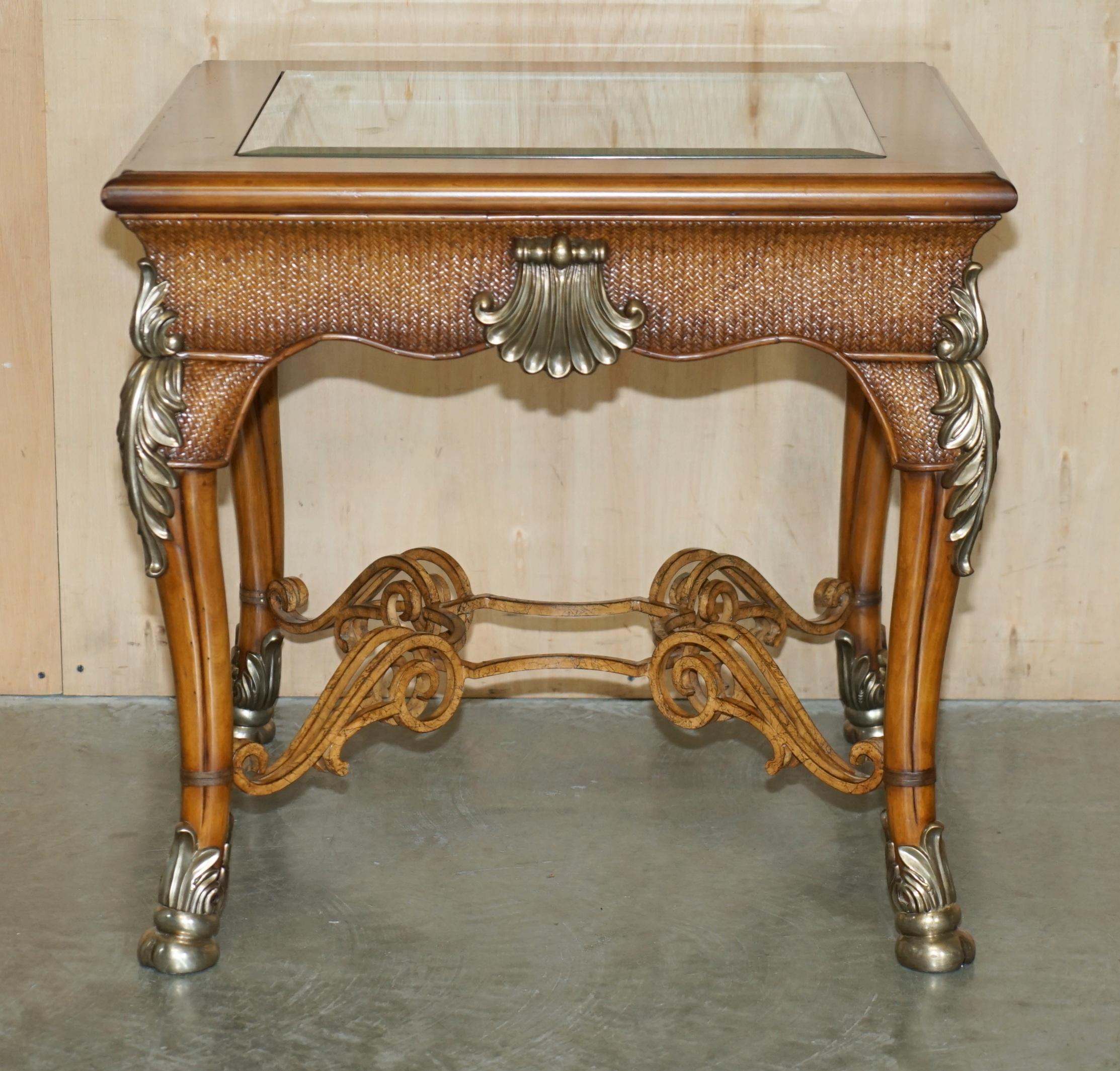 Unknown EXQUISITE THOMASVILLE SAFARI COLLECTION OCCASIONAL CENTRE OR LARGE SIDE TABLe For Sale