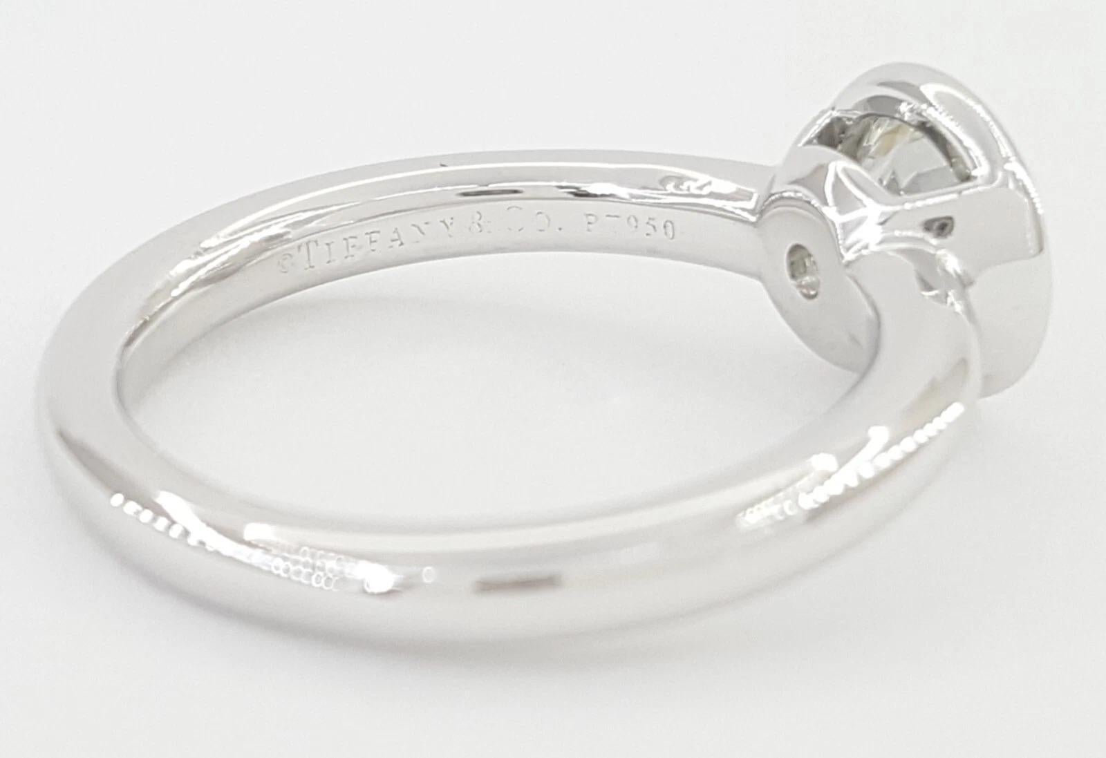 Exquisite Tiffany & Co. Novo Cushion Brilliant Cut Diamond Engagement Ring In Excellent Condition For Sale In Chicago, IL