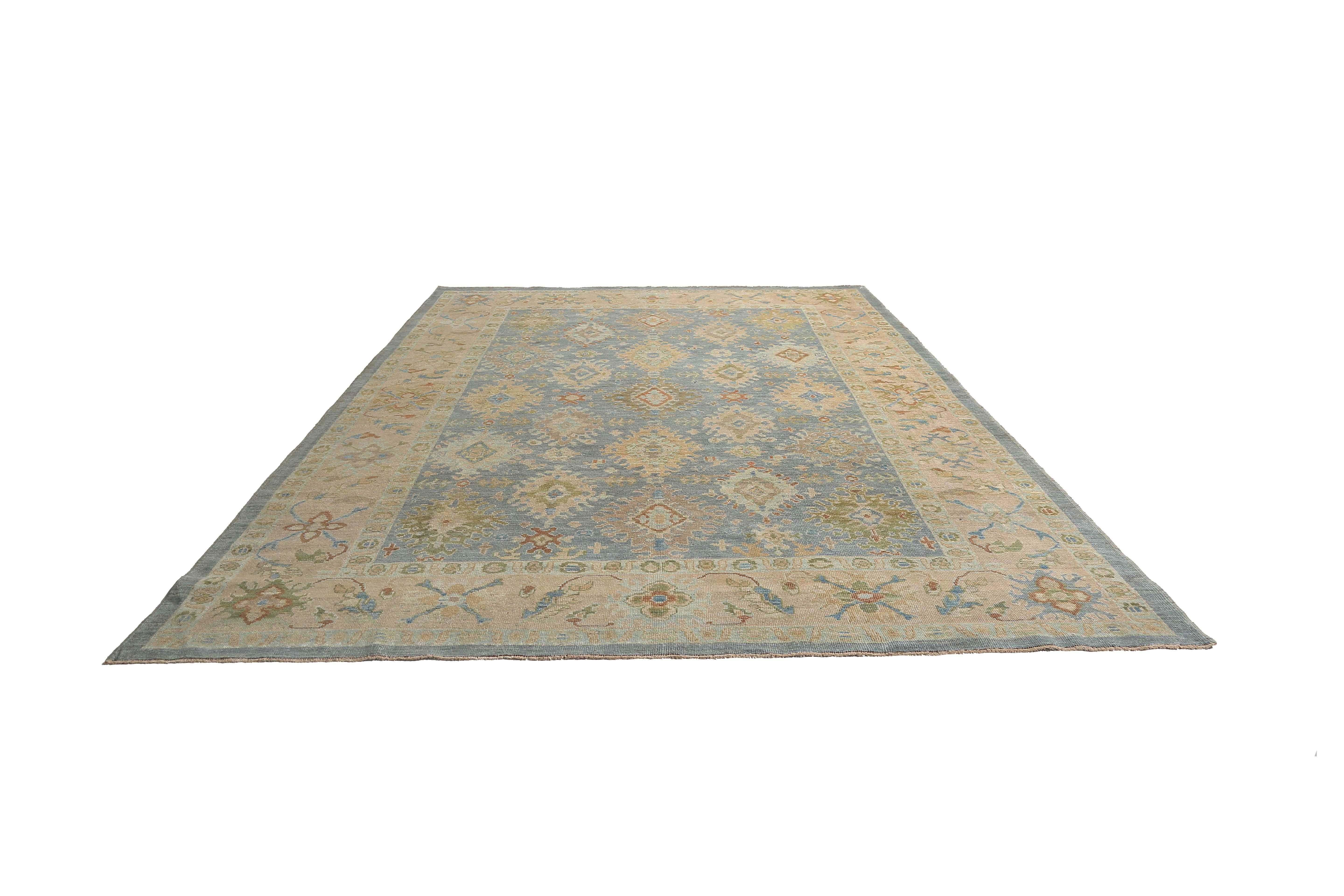 Wool Exquisite Turkish Handmade Sultanabad Rug For Sale