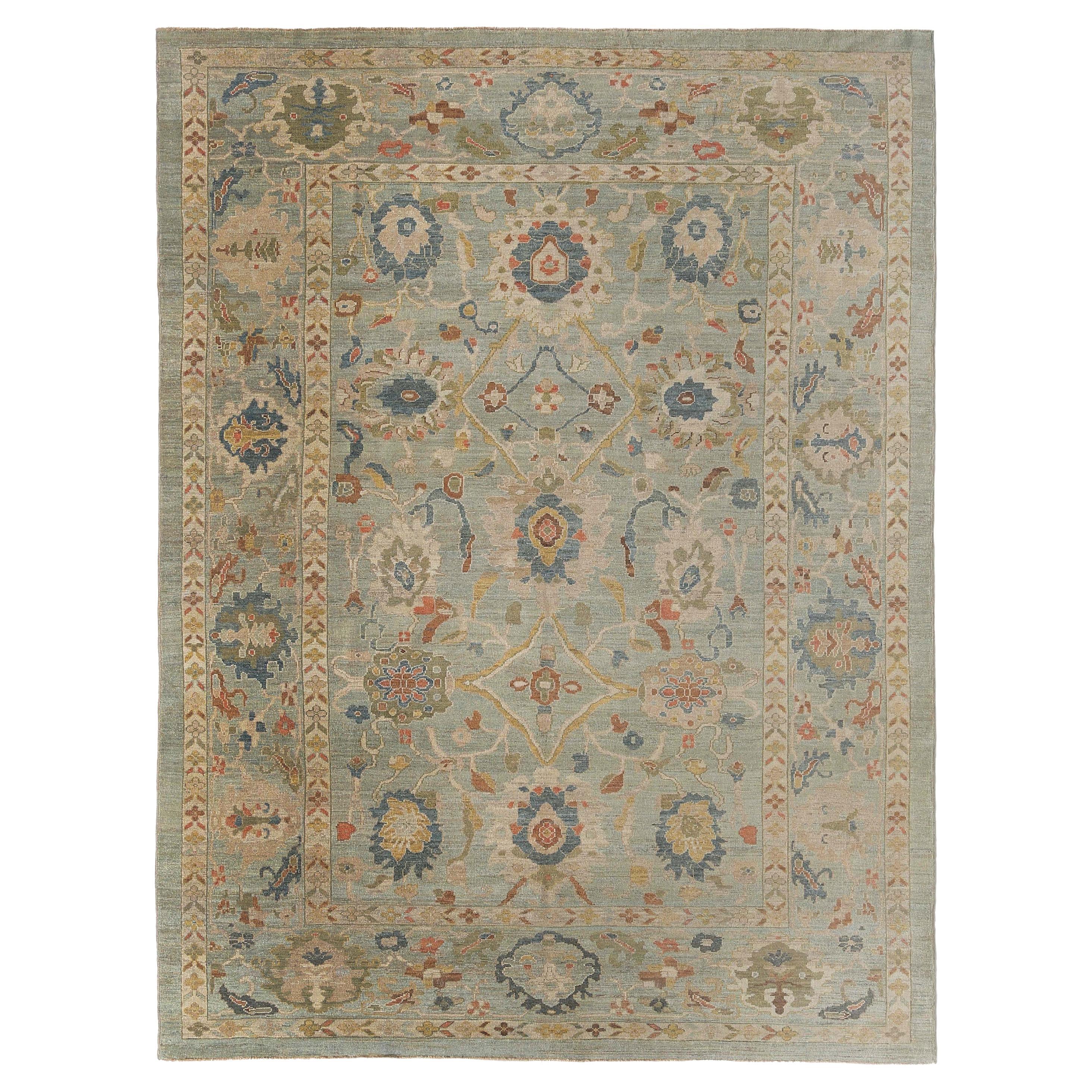 Exquisite Turkish Handmade Sultanabad Rug For Sale