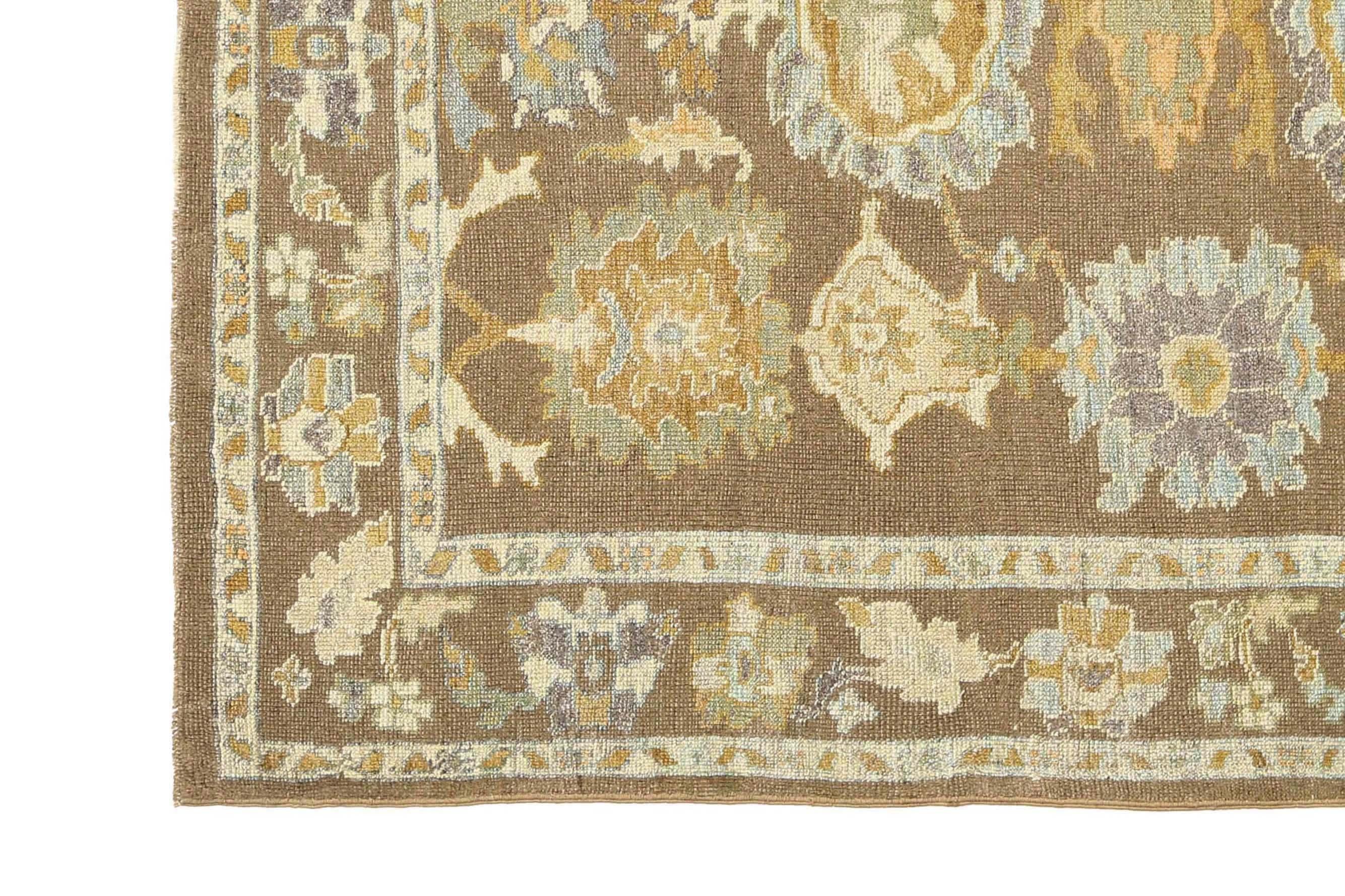 Exquisite Turkish Oushak Rug For Sale 5