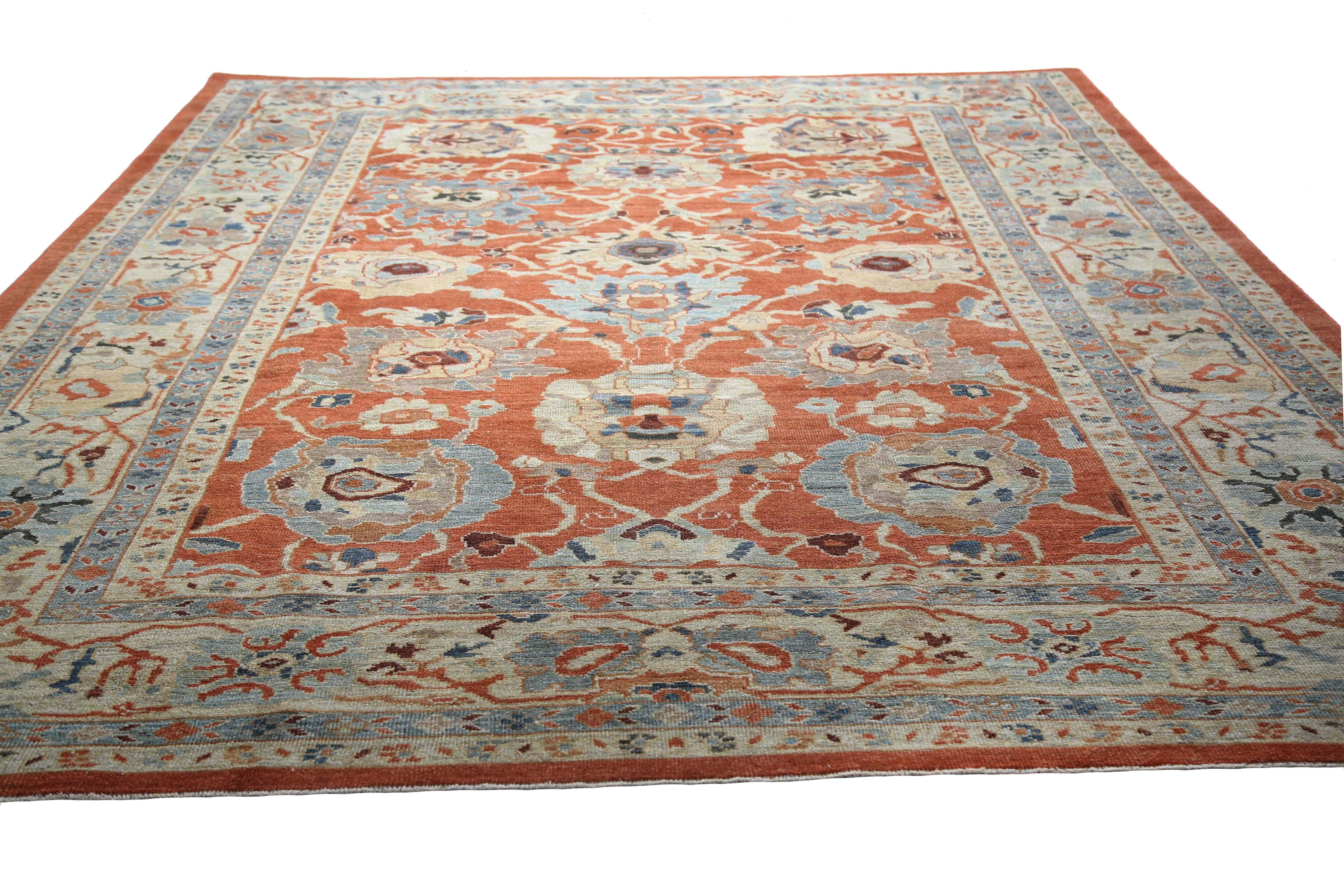 20th Century Exquisite Turkish Sultanabad Rug For Sale