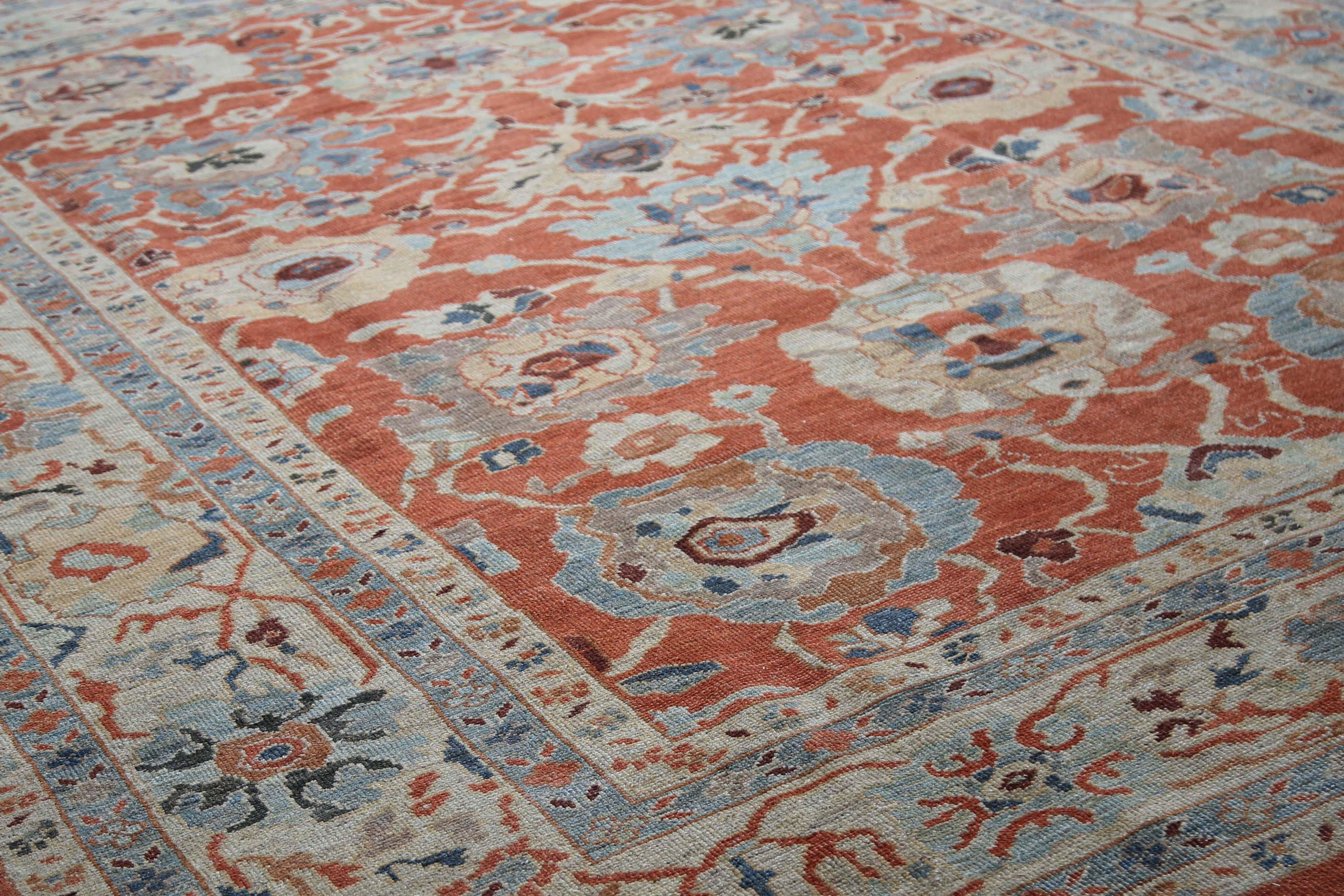 Exquisite Turkish Sultanabad Rug For Sale 3
