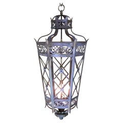 Exquisito latón de estilo toscano  Farol colgante - Una pieza de arte atemporal