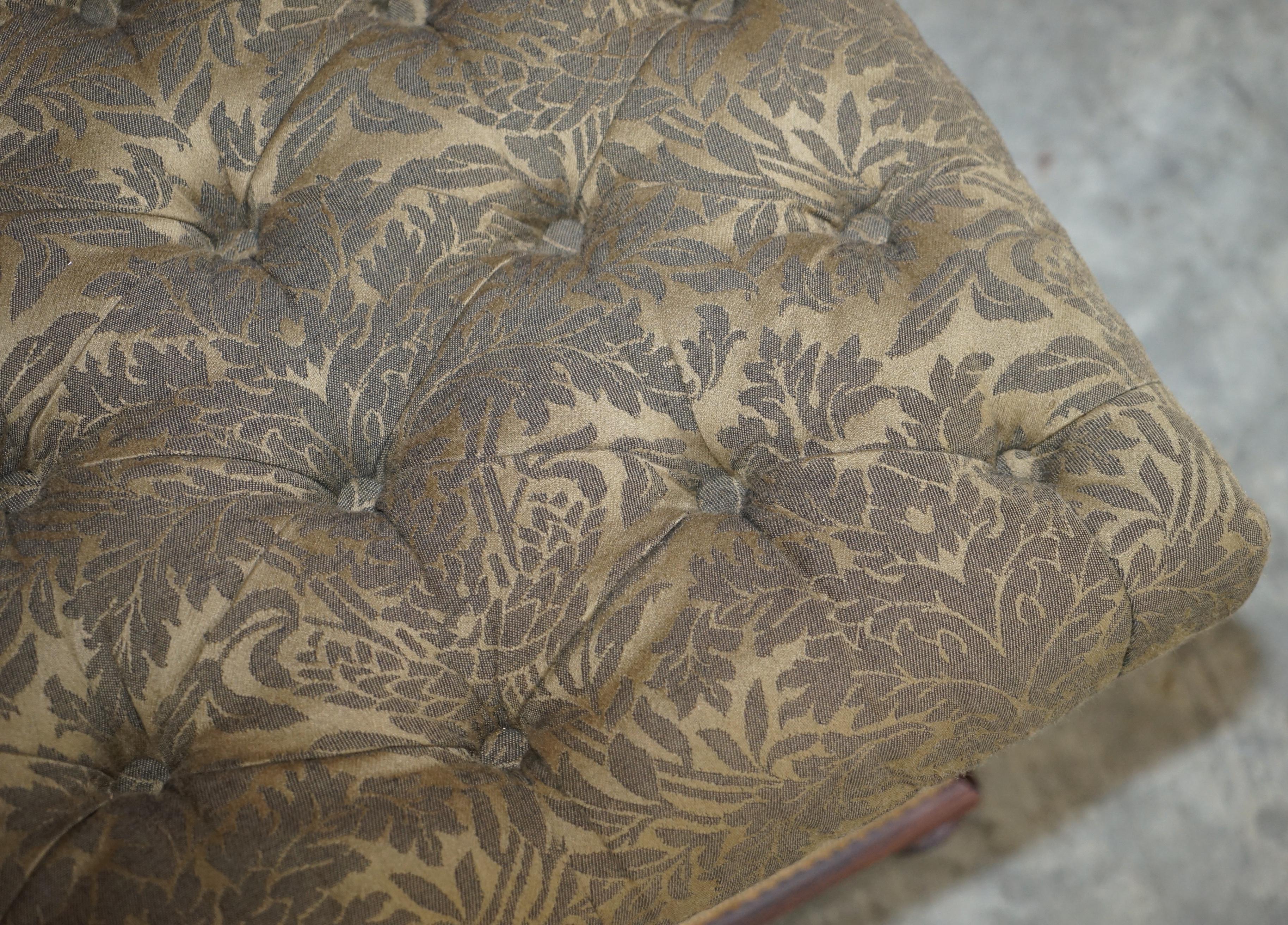 High Victorian Exquisite Upholstered Victorian circa 1860 Ottoman Stool Footstool with Storage For Sale
