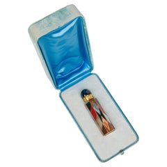 Exquisite Victorian English Gold and Scottish Agate Perfume Bottle, Circa 1870